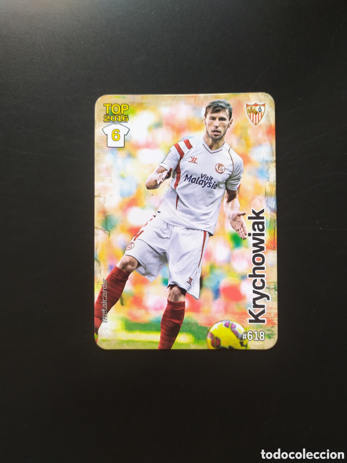 Cromos de f&uacute;tbol: Mundicromo fichas Liga 2015 2016 15 16 Krychowiak mate n&deg; 618 Sevilla