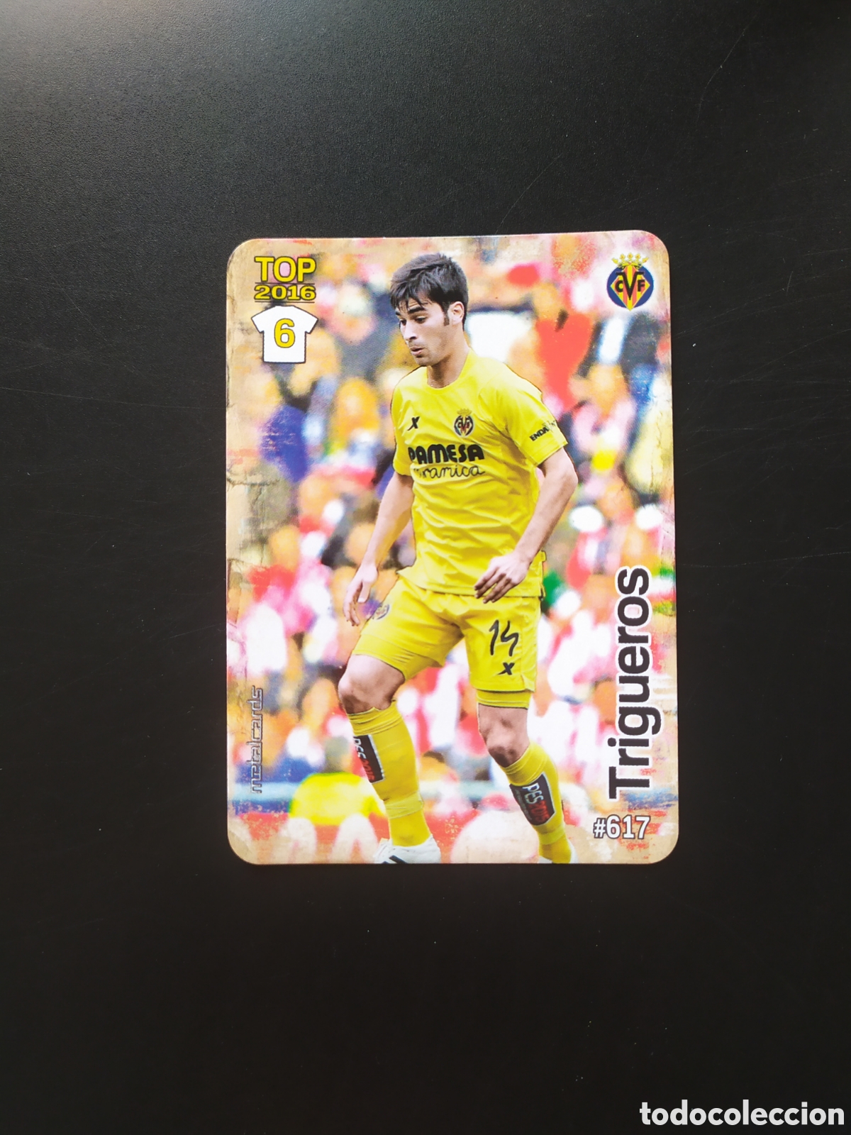 Cromos de f&uacute;tbol: Mundicromo fichas Liga 2015 2016 15 16 Trigueros mate n&deg; 617 Villarreal