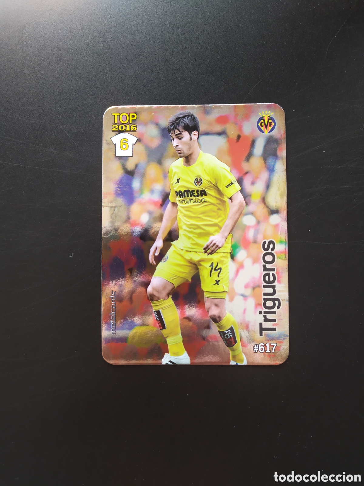 Fu&szlig;ball-Sticker: Mundicromo fichas Liga 2015 2016 15 16 Trigueros brillo liso n&deg; 617 Villarreal