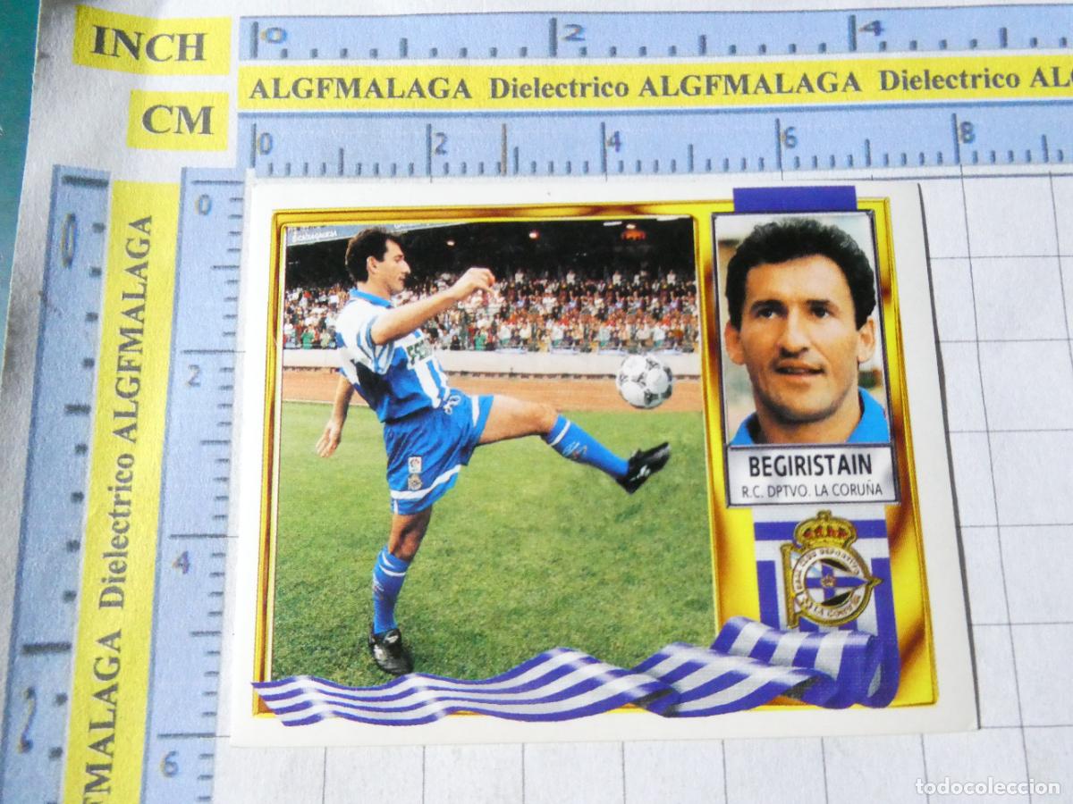 Cartes &agrave; collectionner de Football: CROMO DE F&Uacute;TBOL LIGA ESTE 1995 1996 95 96. RC DEPORTIVO DE LA CORU&Ntilde;A. BEGUIRISTAIN BEGIRISTAIN