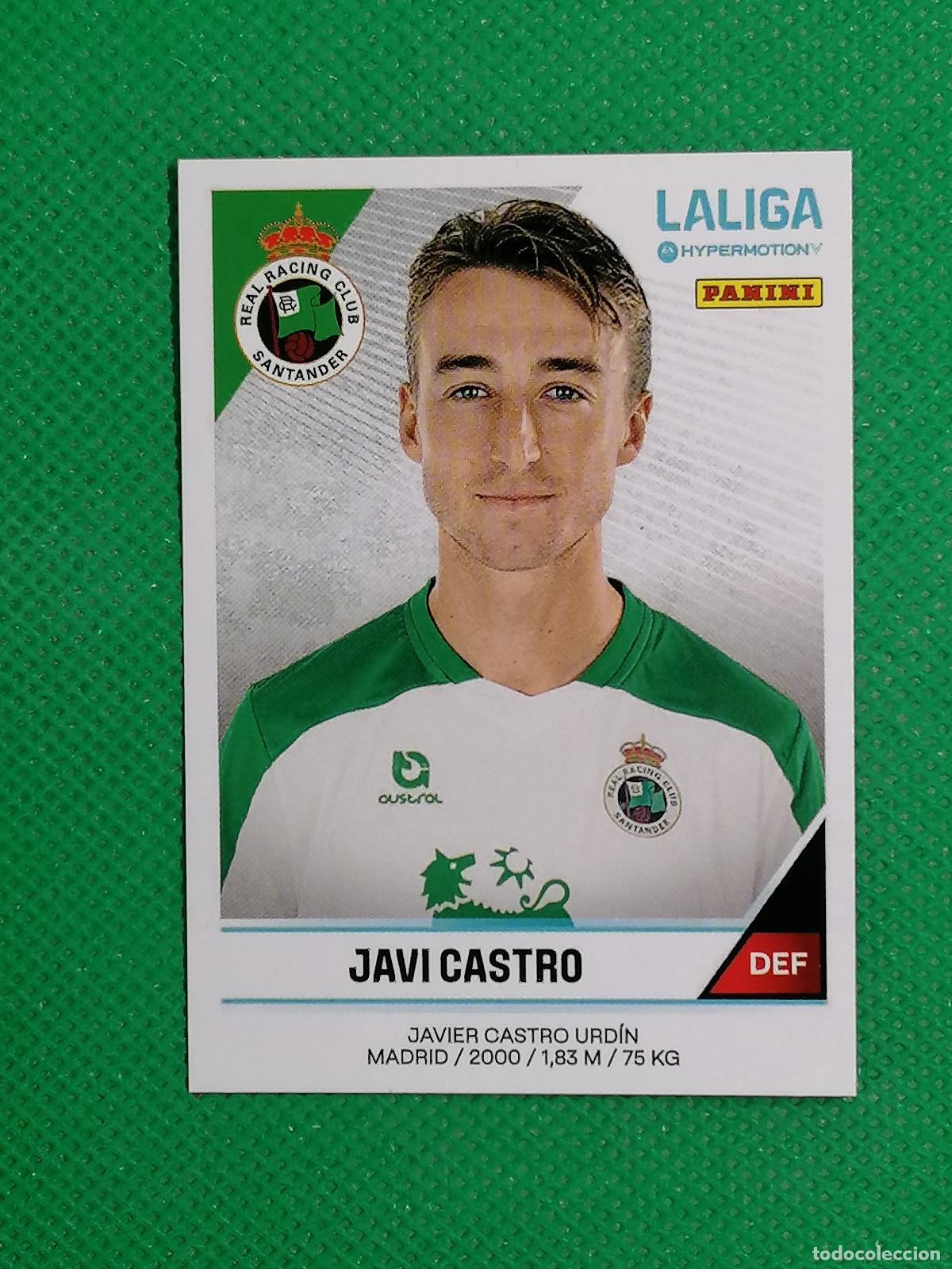 Cromos de F&uacute;tbol: 351 JAVI CASTRO RACING SANTANDER ⚽ PANINI LIGA HYPERMOTION 24 25 2024 2025 ⚽