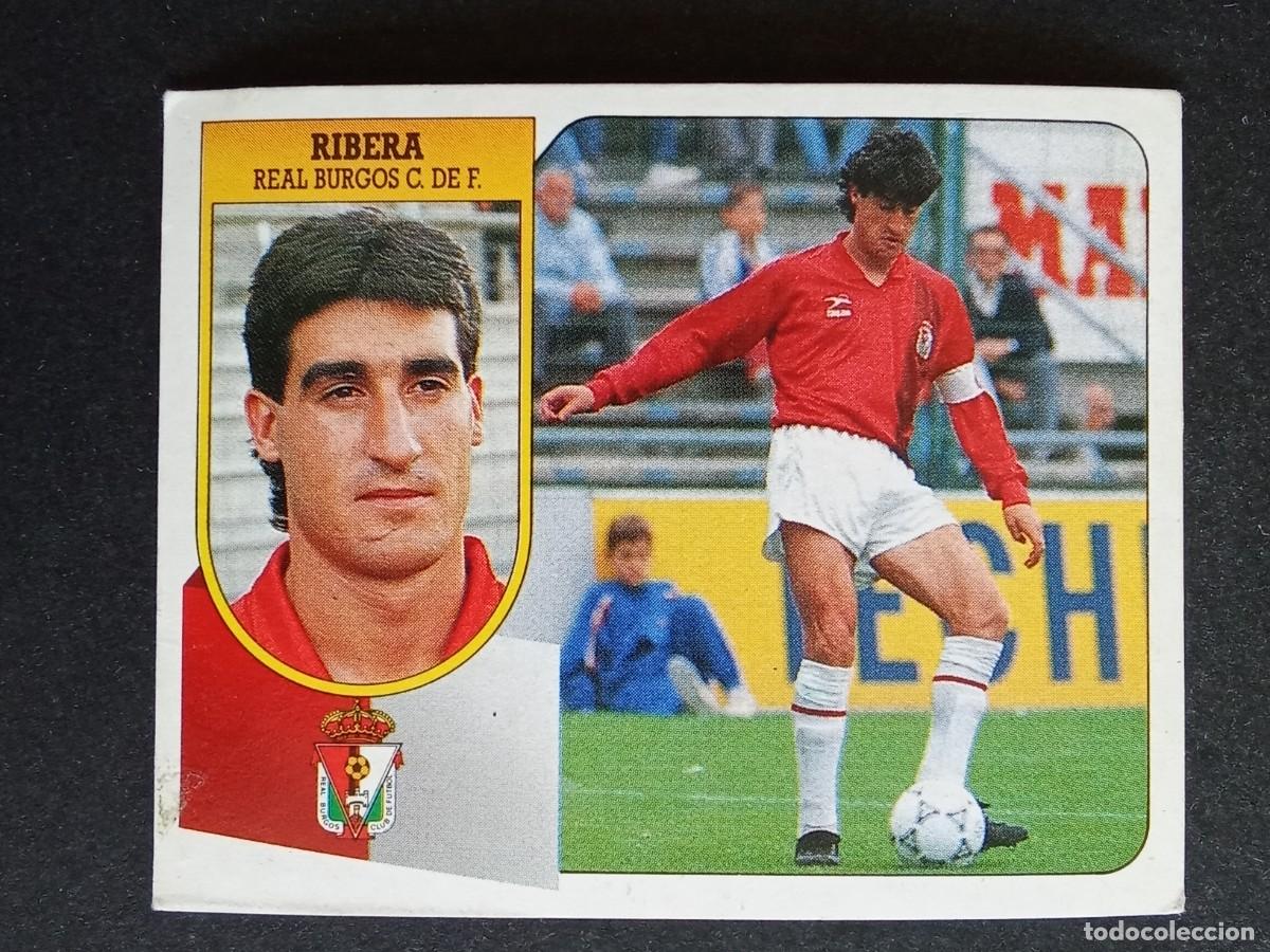 Cromos de F&uacute;tbol: LIGA ESTE 1991 1992 91 92 EDICIONES ESTE RIBERA BURGOS CARTON DESPEGADO