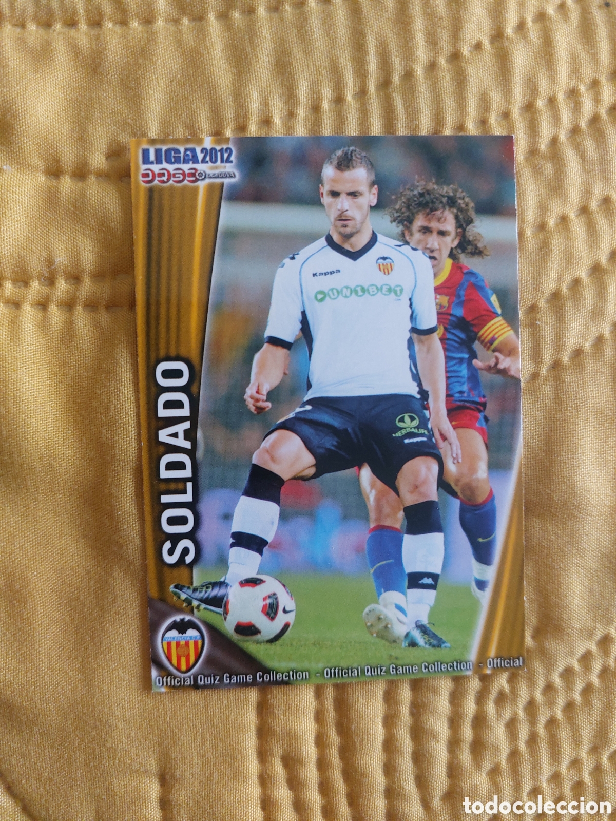 Cromos de F&uacute;tbol: 75 SOLDADO VALENCIA MUNDICROMO QUIZ GAME 2011 2012 11 12