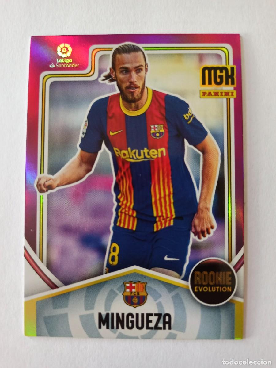 Fu&szlig;ball-Sticker: ROOKIE CARD 395 EVOLUTION OSCAR MINGUEZA BARCELONA BAR&Ccedil;A LIGA MEGACRACKS MGK PANINI 2021 2022 21 22
