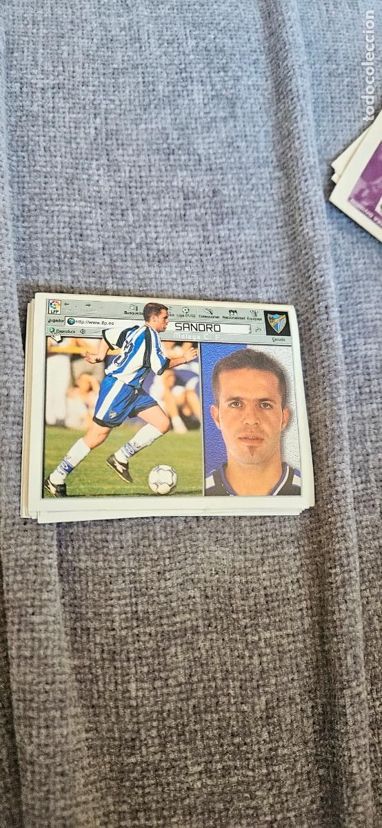 Cromos de f&uacute;tbol: Sandro malaga este 2001 2002 01 02 sin pegar - Foto 1