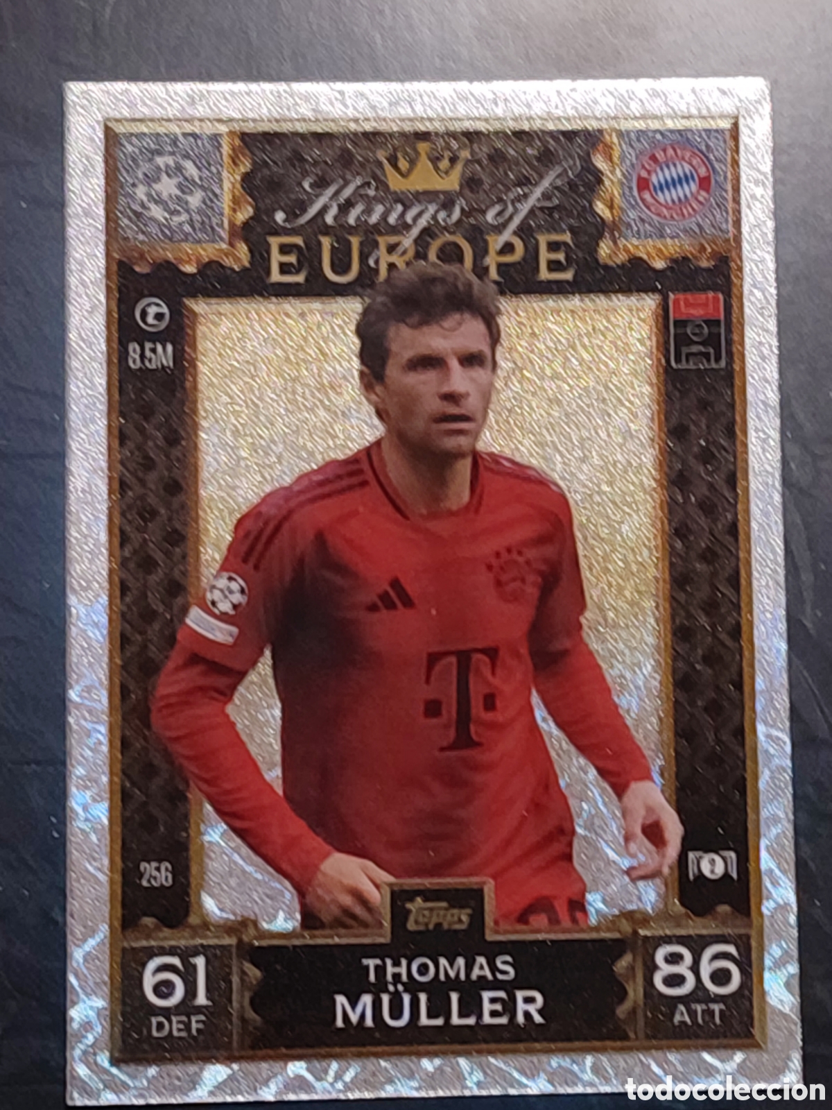 Cartes &agrave; collectionner de Football: 256 Thomas Muller FC Bayern Munchen Kings of Europe Match Attax Extra 2024 2025 Topps