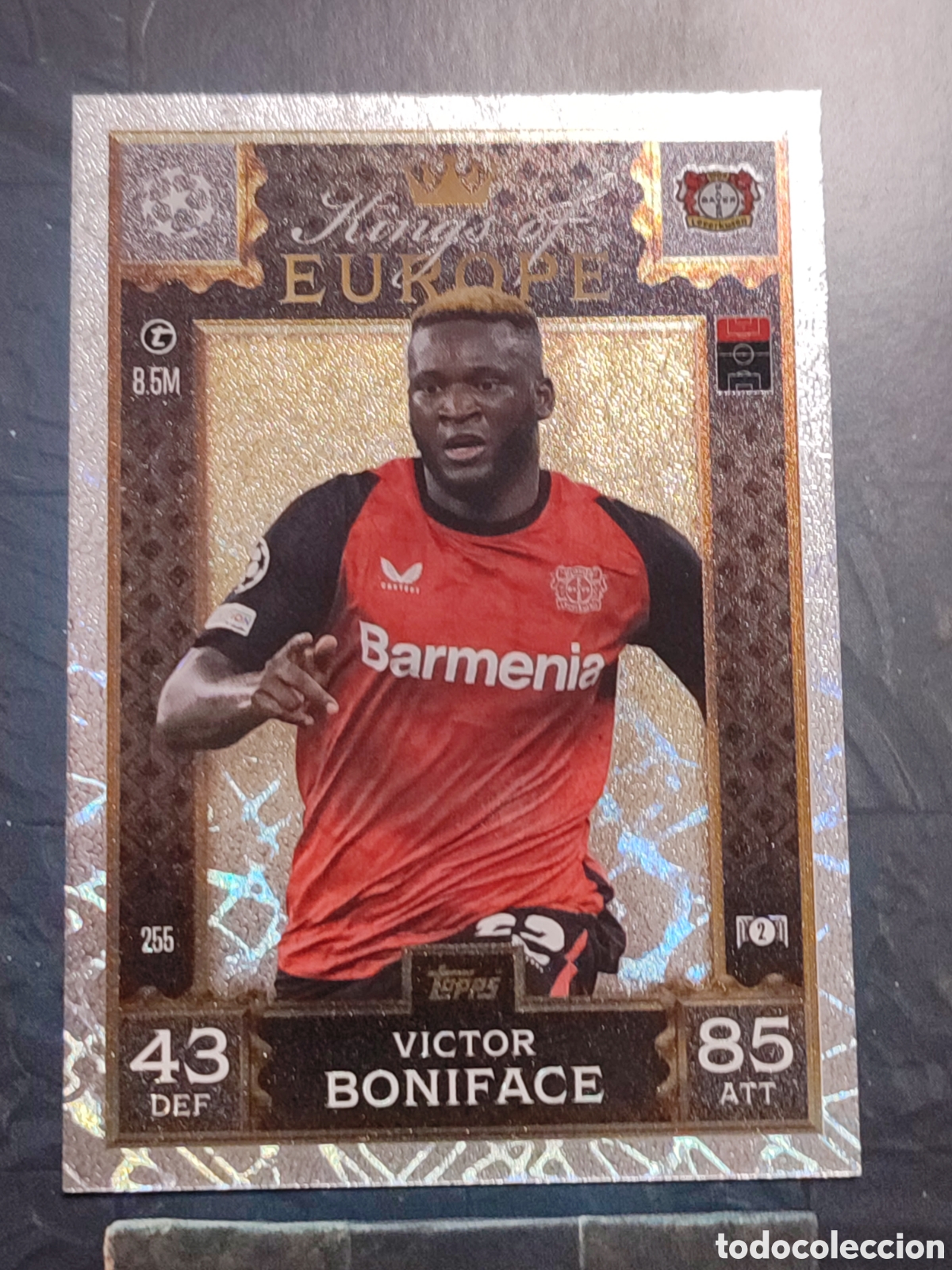 Cartes &agrave; collectionner de Football: 255 Victor Boniface Bayer 04 Leverkusen Kings of Europe Match Attax Extra 2024 2025 Topps