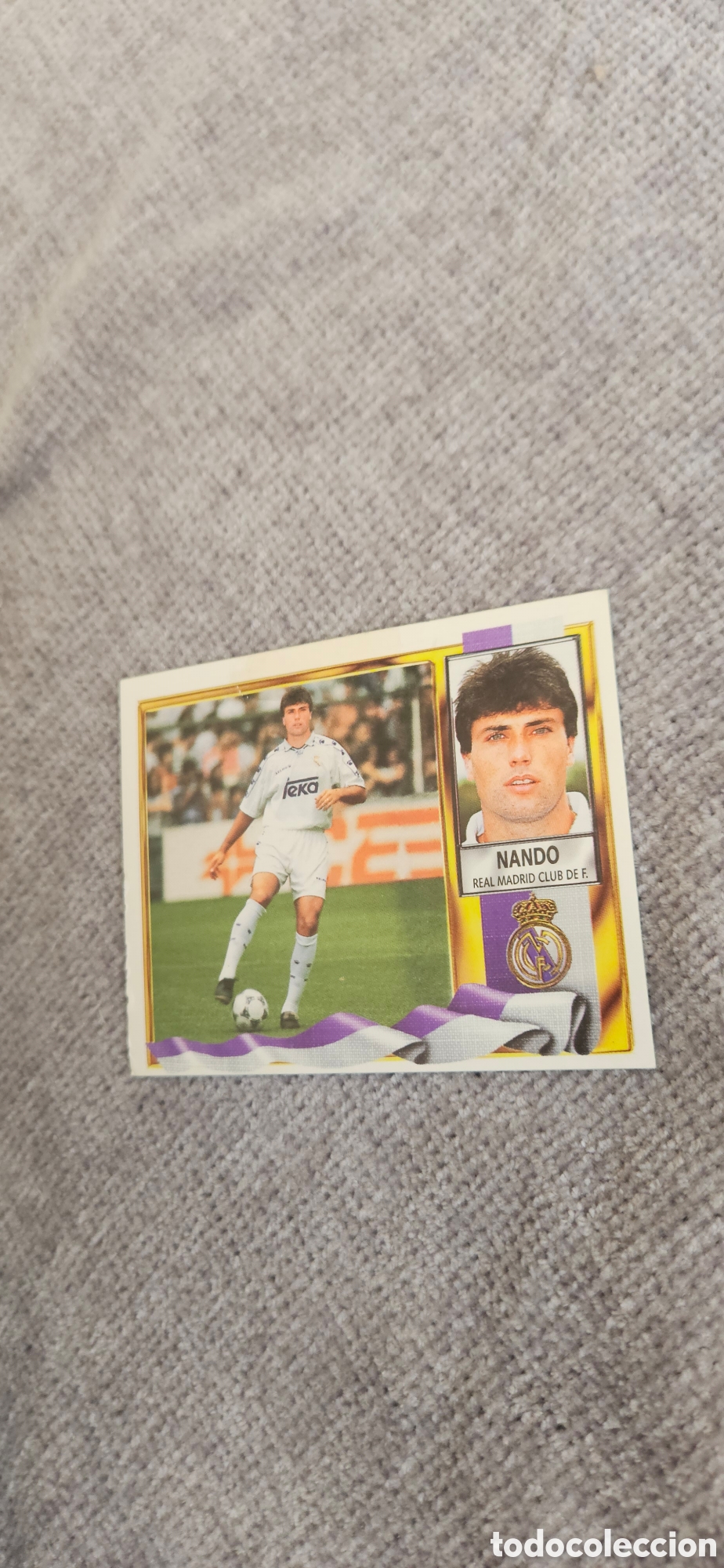Figurine di Calcio: Nando real Madrid coloca este 1995 1996 95 96 sin pegar