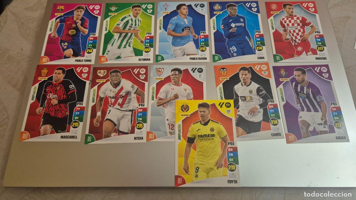 Football Stickers: LOTE ADRENALYN XL 2024 2025 AMPLIACION, 11 CROMOS BIS SIN REPETIR