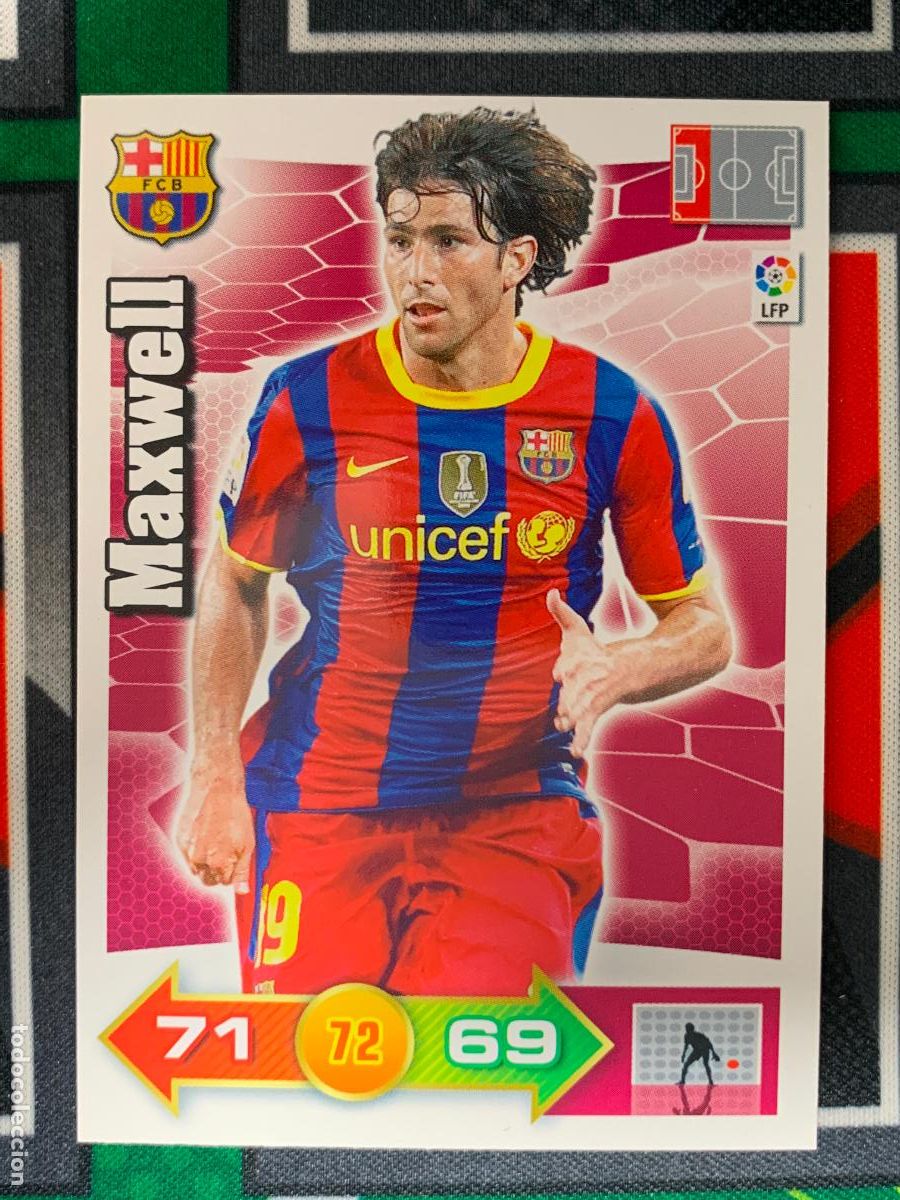 Fu&szlig;ball-Sticker: 61 Maxwell F.C. Barcelona Base card Adrenalyn XL 2010 2011 10 11 PANINI