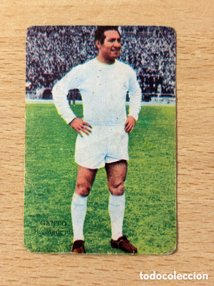 Cromos de f&uacute;tbol: Gento Real Madrid Ediciones Fher 64-65 sin pegar