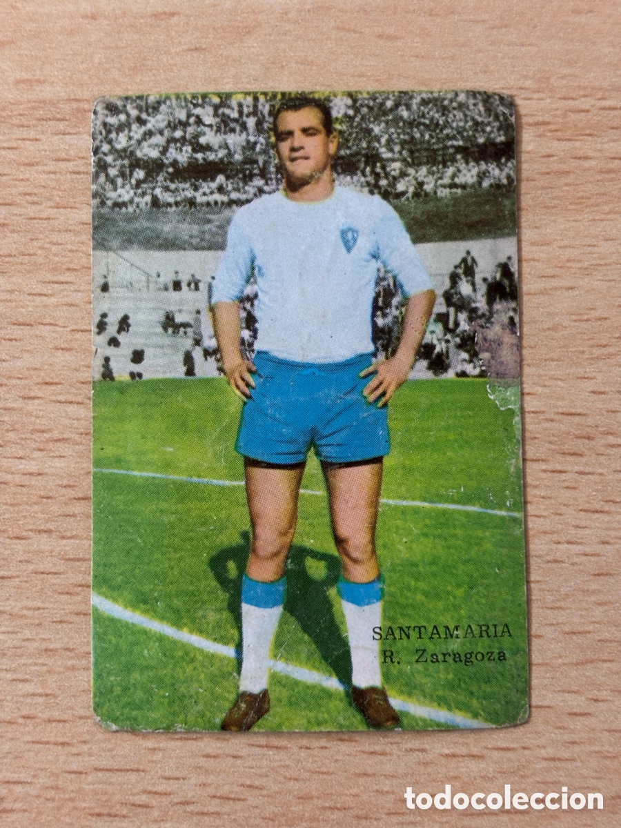 Cromos de F&uacute;tbol: Santamar&iacute;a Real Zaragoza Ediciones Fher 64-65 sin pegar