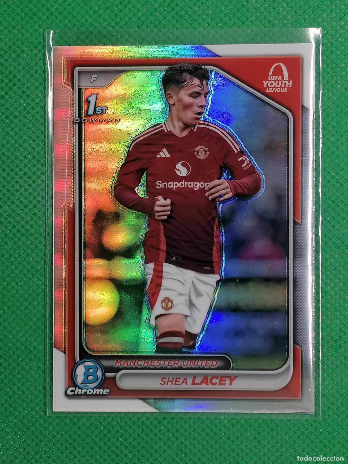 Cromos de f&uacute;tbol: BU-SL SHEA LACEY MANCHESTER UNITED BOWMAN BRIEFING ⚽ TOPPS CHROME UCC 24 25 2024 2025 ⚽