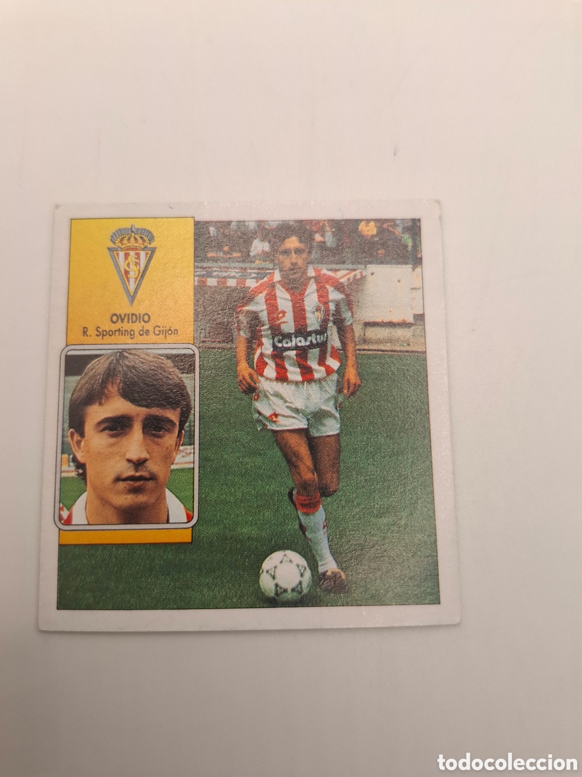 Cromos de F&uacute;tbol: 1992 1993 92 93 ESTE NUNCA PEGADO CROMO SPORTING DE GIJON OVIDIO