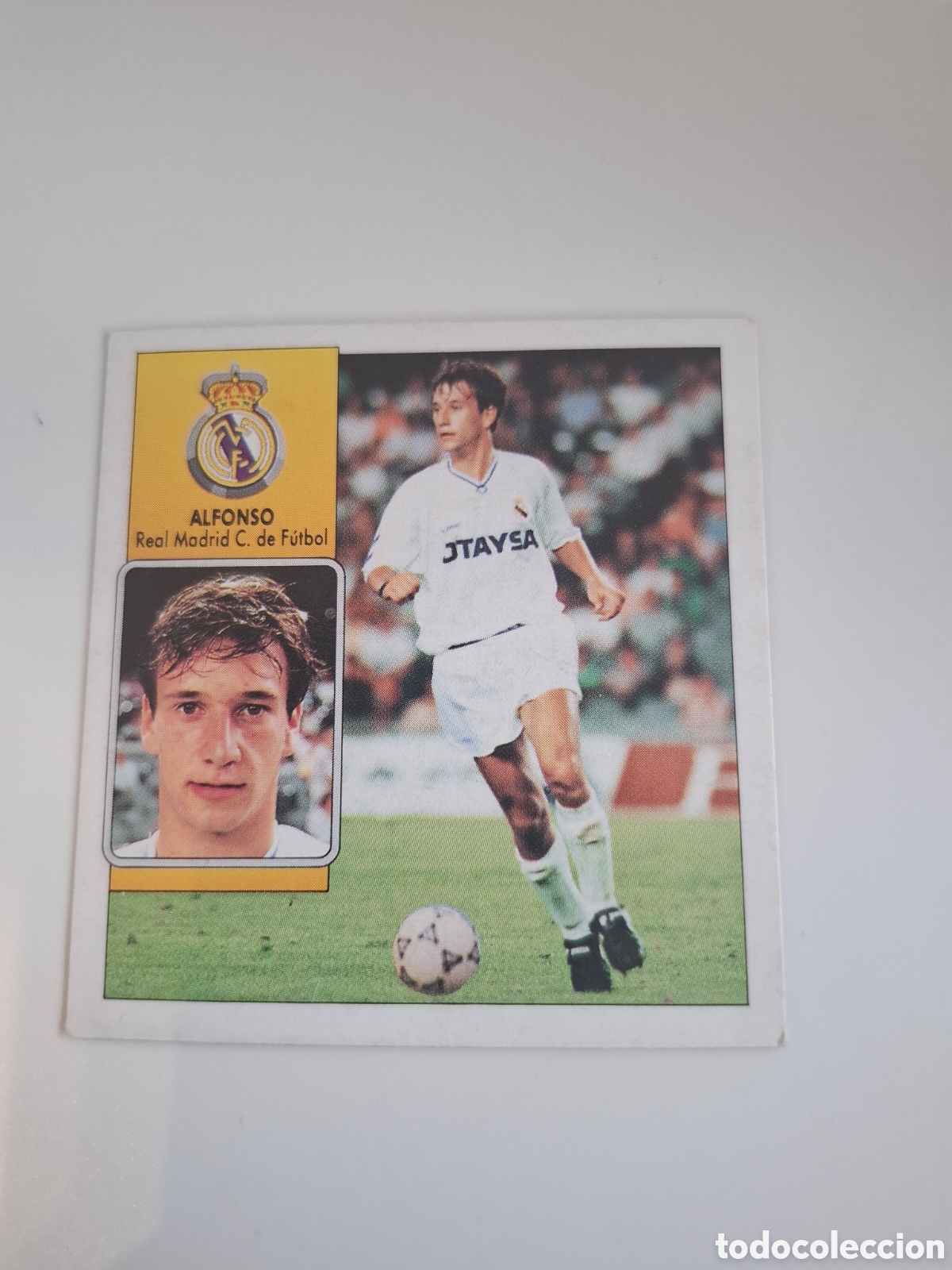 Cromos de f&uacute;tbol: 1992 1993 92 93 ESTE NUNCA PEGADO CROMO REAL MADRID ALFONSO
