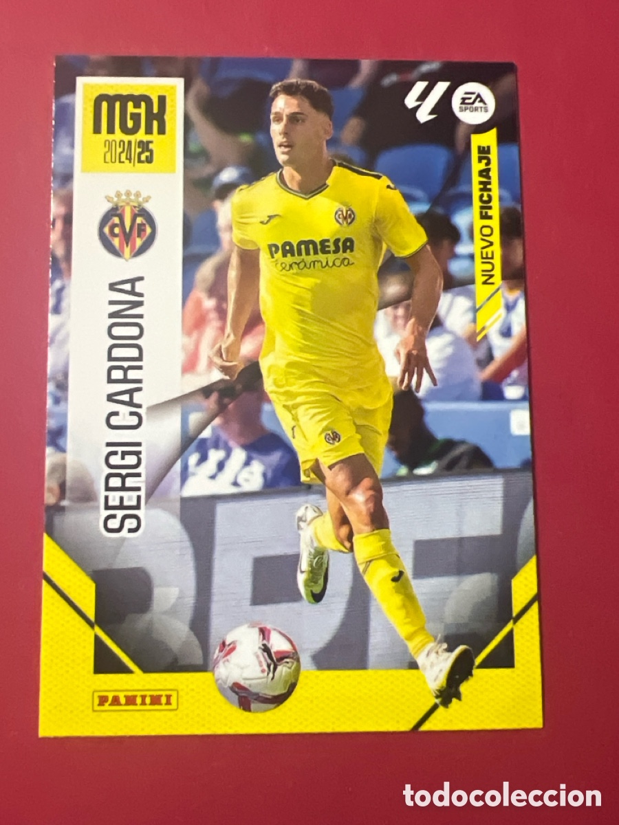 Cartes &agrave; collectionner de Football: C748. 440 SERGI CARDONA NUEVO FICHAJE DEL VILLARREAL MGK 2024 2025 MEGACRACKS 24 25 PANINI