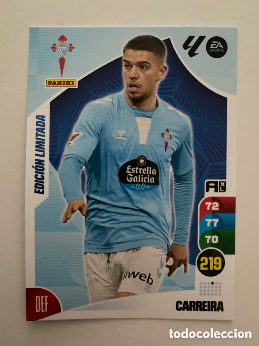 Fu&szlig;ball-Sticker: CARREIRA Edici&oacute;n Limitada CELTA ADRENALYN XL LIGA 2024 2025 PANINI 24 25