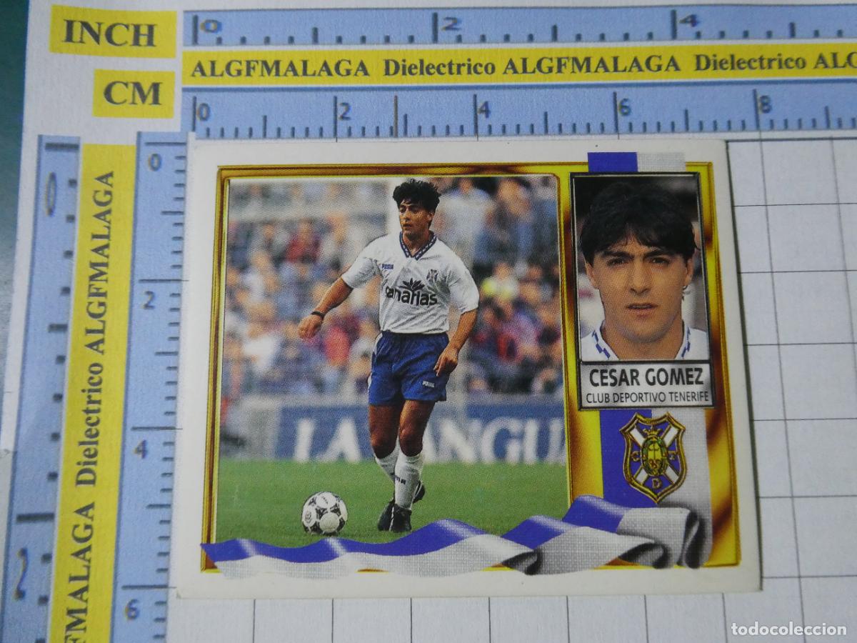 Fu&szlig;ball-Sticker: CROMO DE F&Uacute;TBOL LIGA ESTE 1995 1996 95 96. CLUB DEPORTIVO TENERIFE CESAR G&Oacute;MEZ