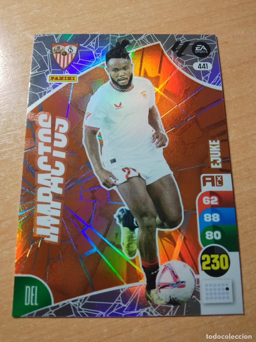 Cromos de F&uacute;tbol: 441 EJUKE IMPACTOS DEL SEVILLA 2024 2025 ADRENALYN XL 24 25 PANINI