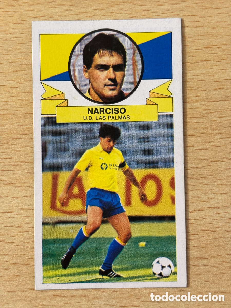Football Stickers: Narciso UD Las Palmas Ediciones Este 85/86 versi&oacute;n nuevo sin pegar