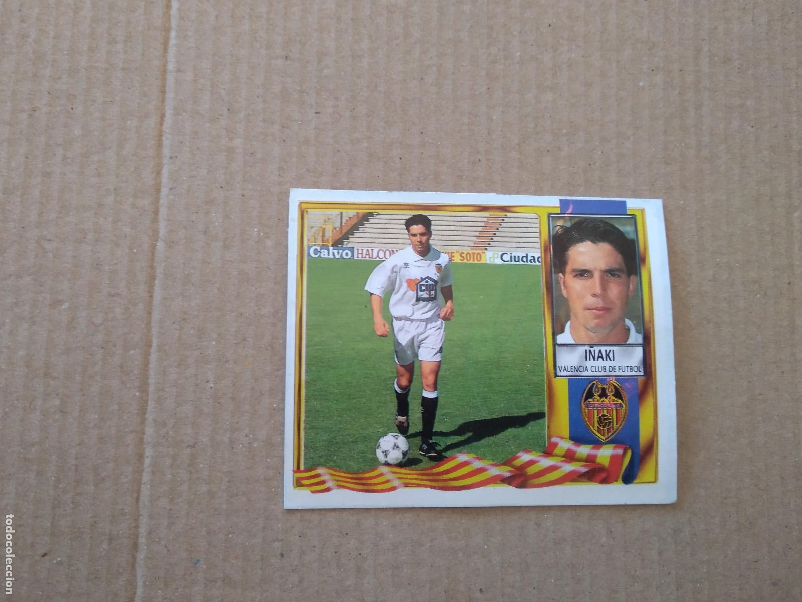 Figurine di Calcio: I&Ntilde;AKI VALENCIA CROMO FUTBOL LIGA 95-96 EDICIONES ESTE 1995-1996