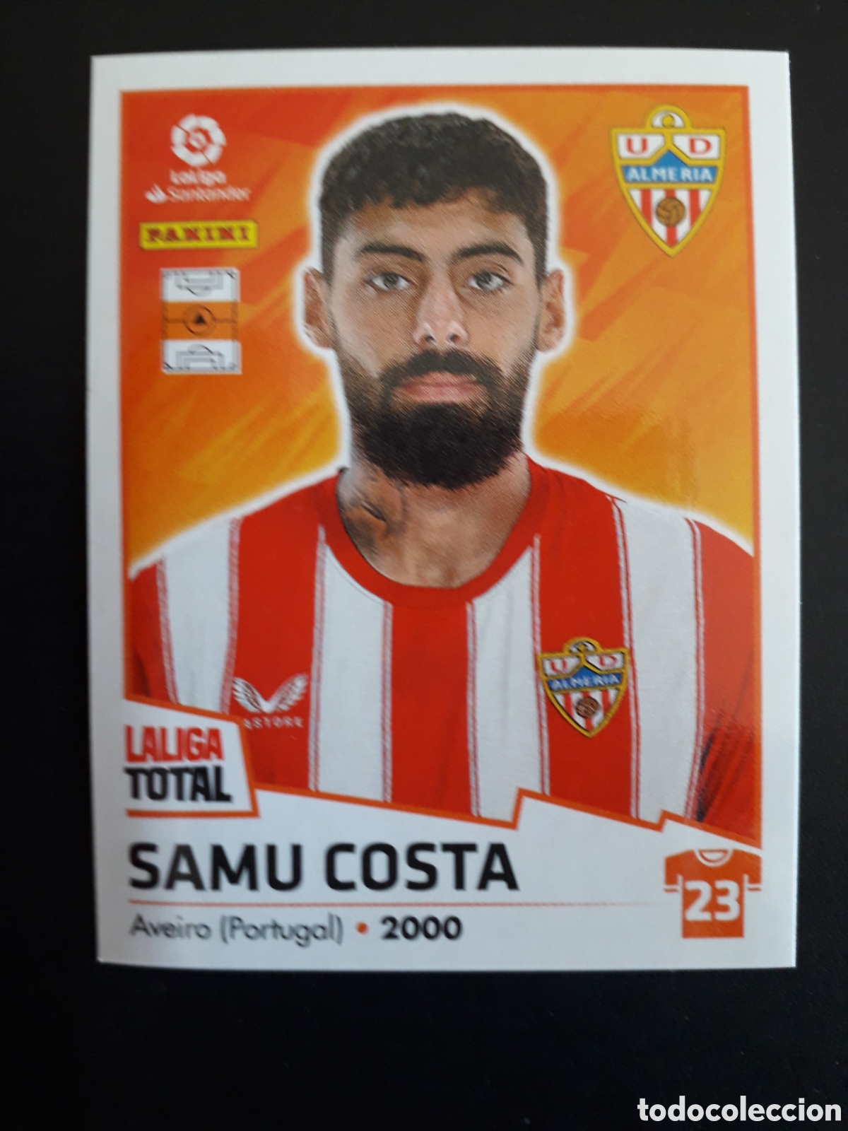Cartes &agrave; collectionner de Football: SAMU COSTA, ALMER&Iacute;A N&deg; 17 LALIGA TOTAL 22 23 2022 2023 PANINI SIN PEGAR PEDIDO M&Iacute;NIMO 3&euro;