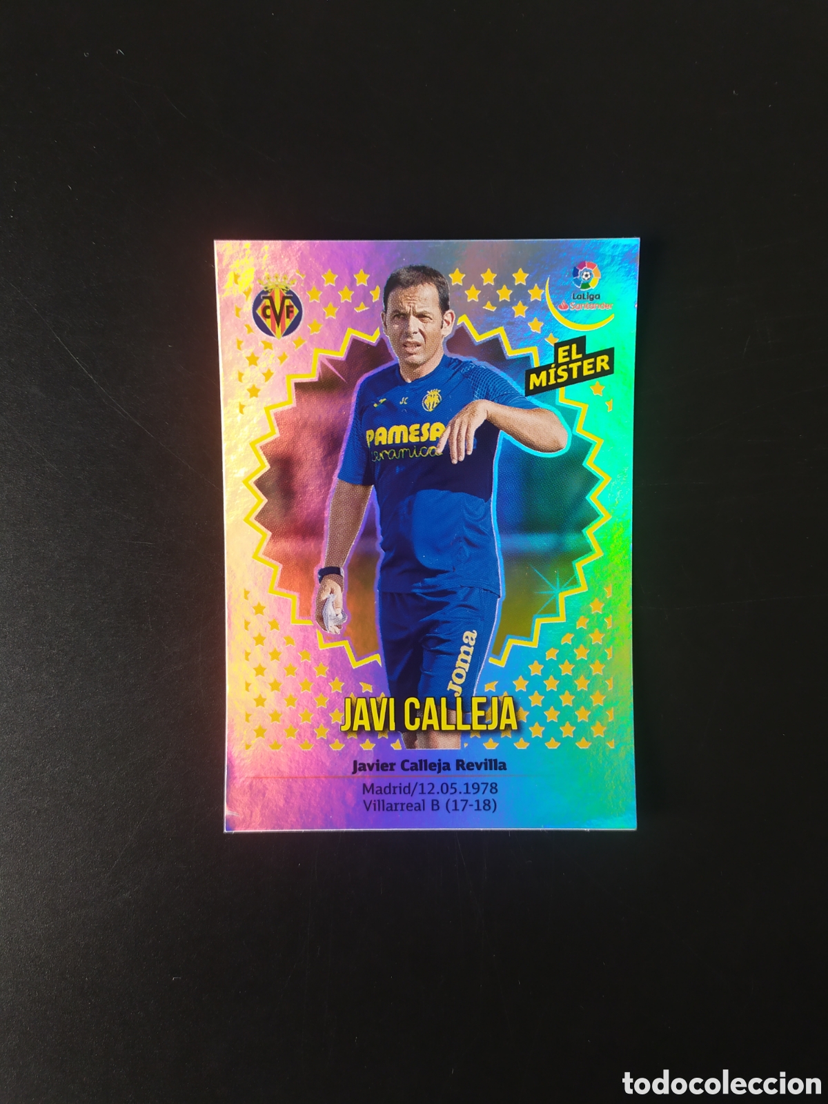 Cromos de F&uacute;tbol: Liga este 2018 2019 18 19 panini Javi Calleja entrenador n&deg; 40 Villarreal
