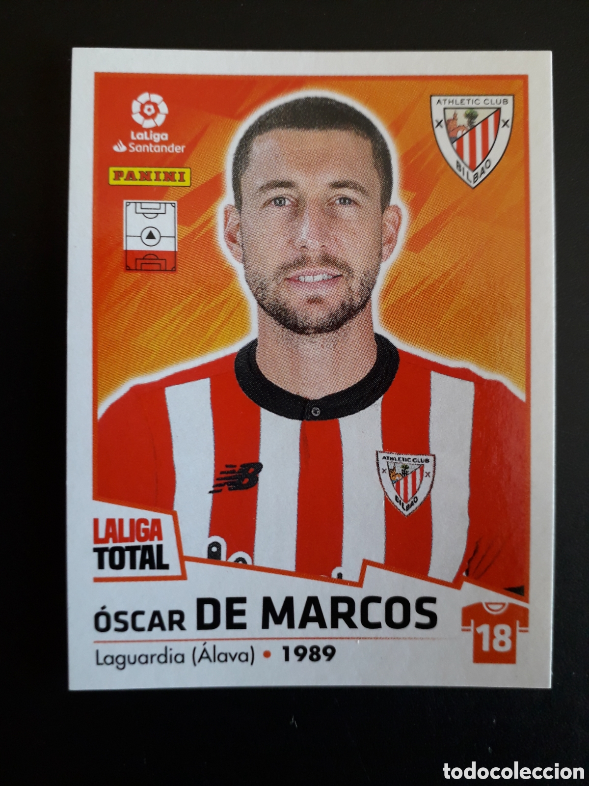 Cartes &agrave; collectionner de Football: DE MARCOS, ATHLETIC DE BILBAO N&deg; 27 LALIGA TOTAL 22 23 2022 2023 PANINI SIN PEGAR PEDIDO M&Iacute;NIMO 3&euro;.