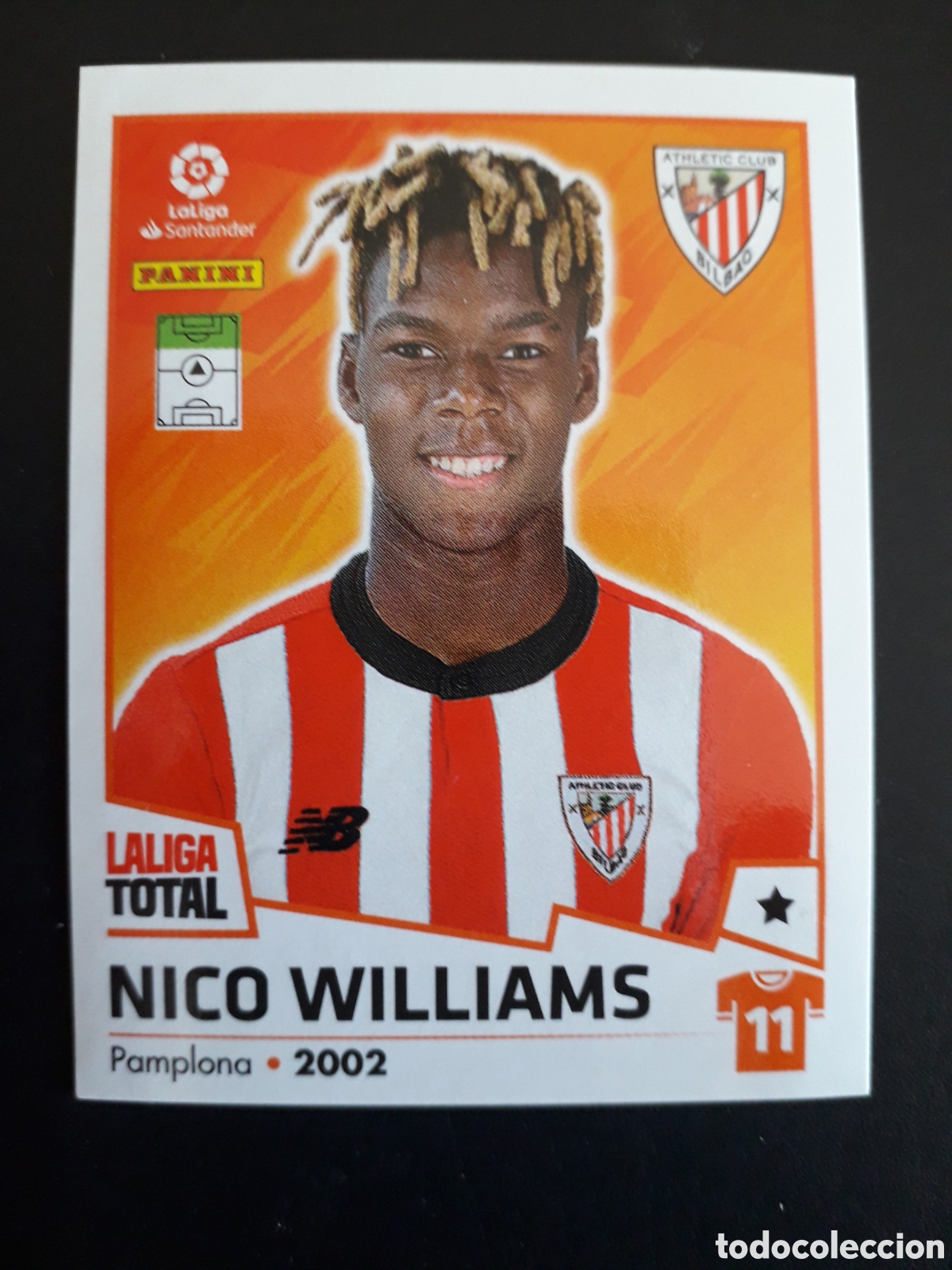 Cartes &agrave; collectionner de Football: NICO WILLIAMS, ATHLETIC DE BILBAO N&deg; 41 LALIGA TOTAL 22 23 2022 2023 PANINI SIN PEG PEDIDO M&Iacute;NIMO 3&euro;