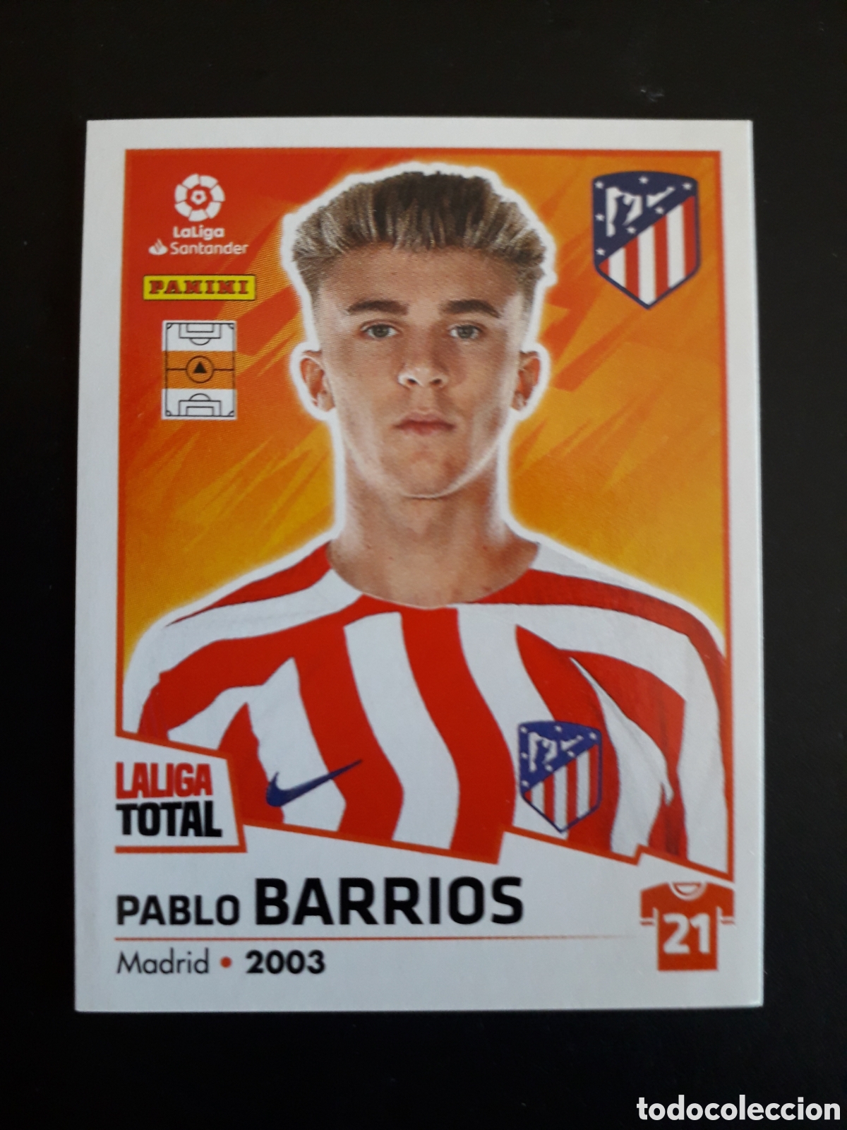 Cartes &agrave; collectionner de Football: BARRIOS AT MADRID N&deg; 62 LALIGA TOTAL 22 23 2022 2023 PANINI SIN PEGAR PEDIDO M&Iacute;NIMO 3&euro;