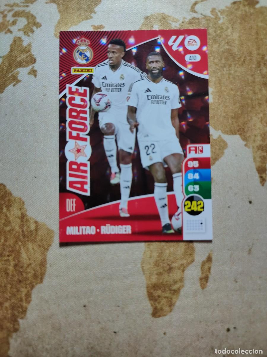 Cartes &agrave; collectionner de Football: Adrenalyn XL AIR FORCE 410 MILITAO-RUDIGER 2024-25