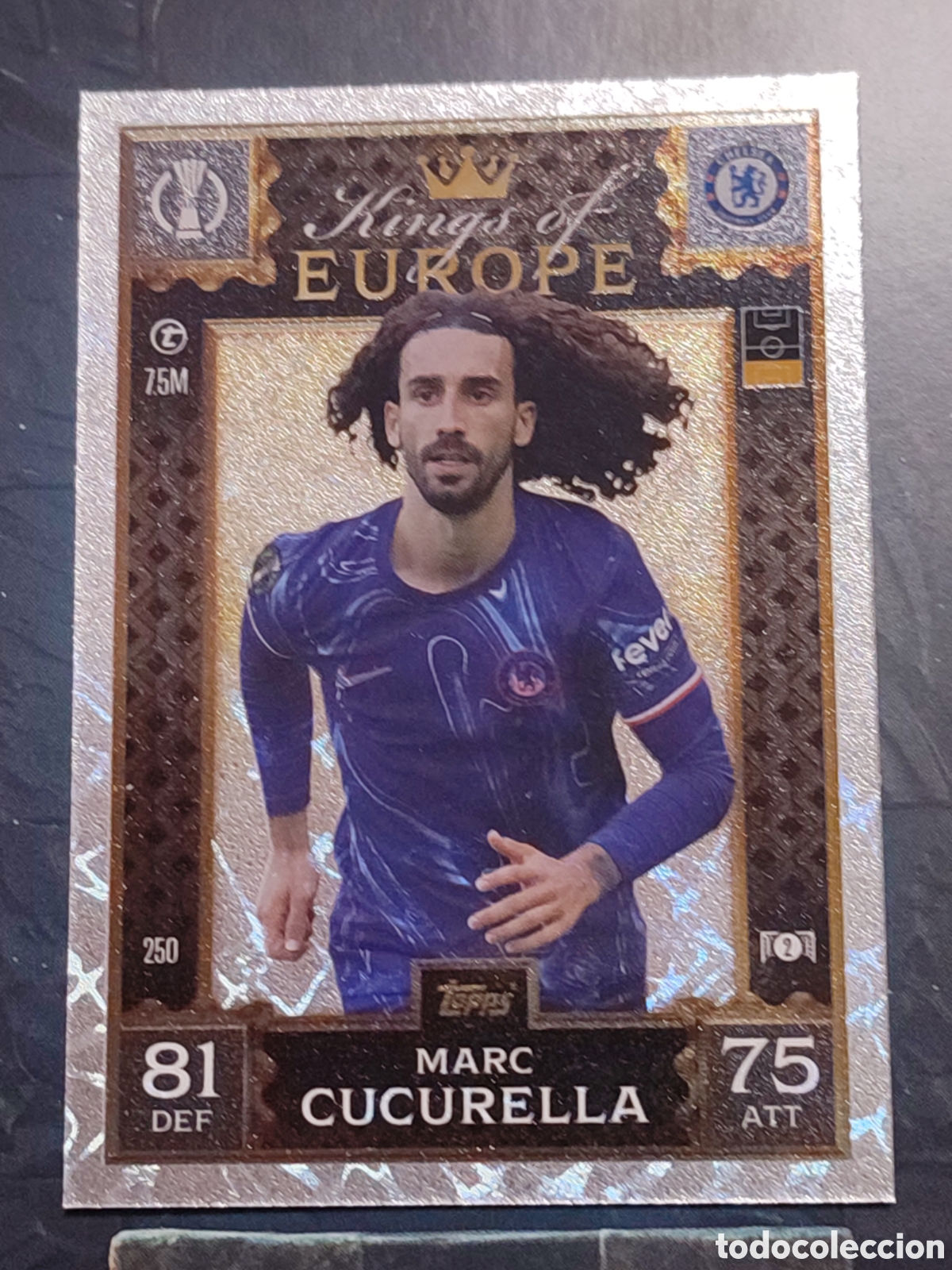 Cartes &agrave; collectionner de Football: 250 Marc Cucurella Chelsea Kings of Europe Match Attax Extra 2024 2025 Topps