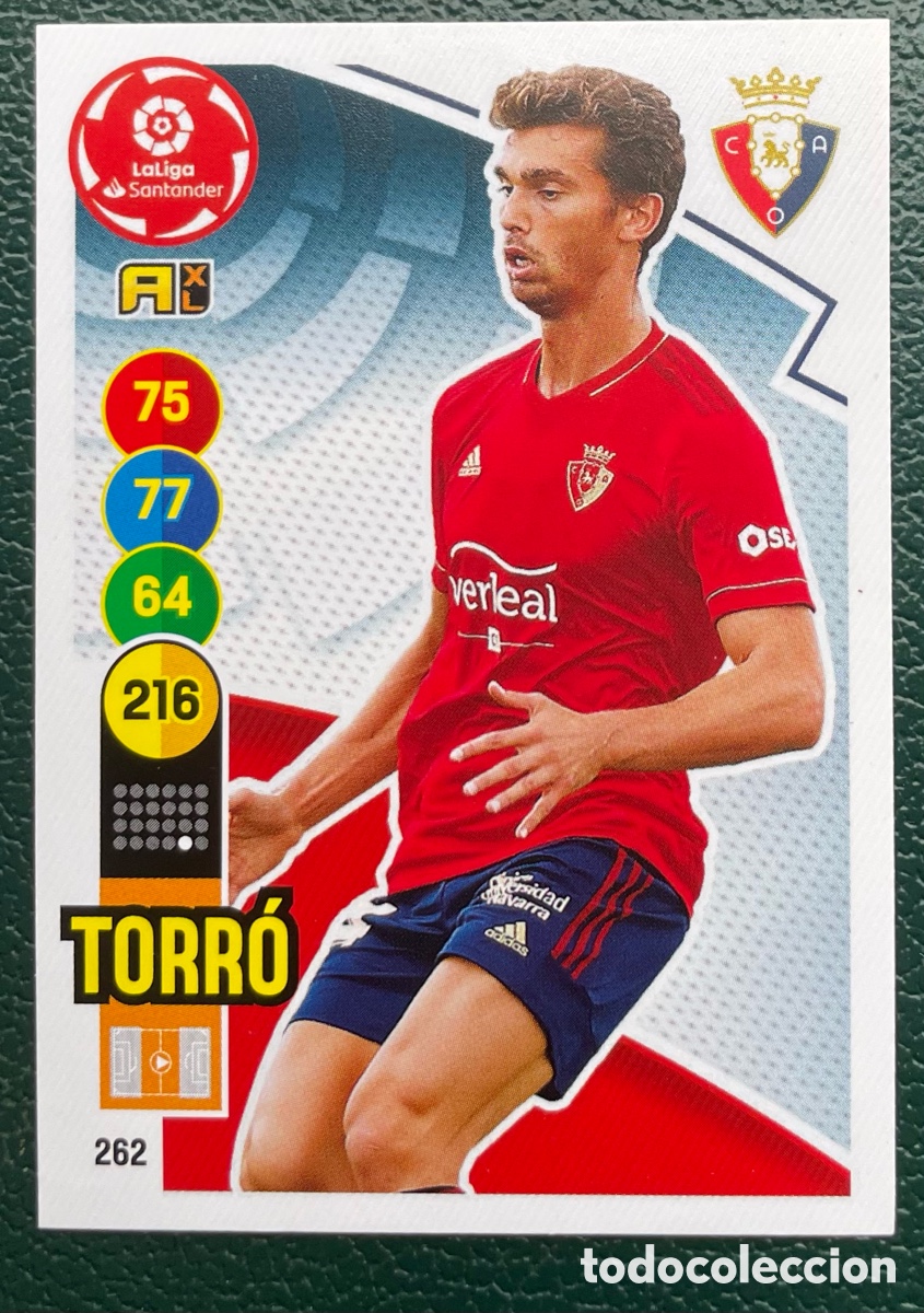 Cromos de F&uacute;tbol: 262 TORRO CA OSASUNA FICHAS ALBUM ADRENALYN XL 2020 2021 20 21 PANINI