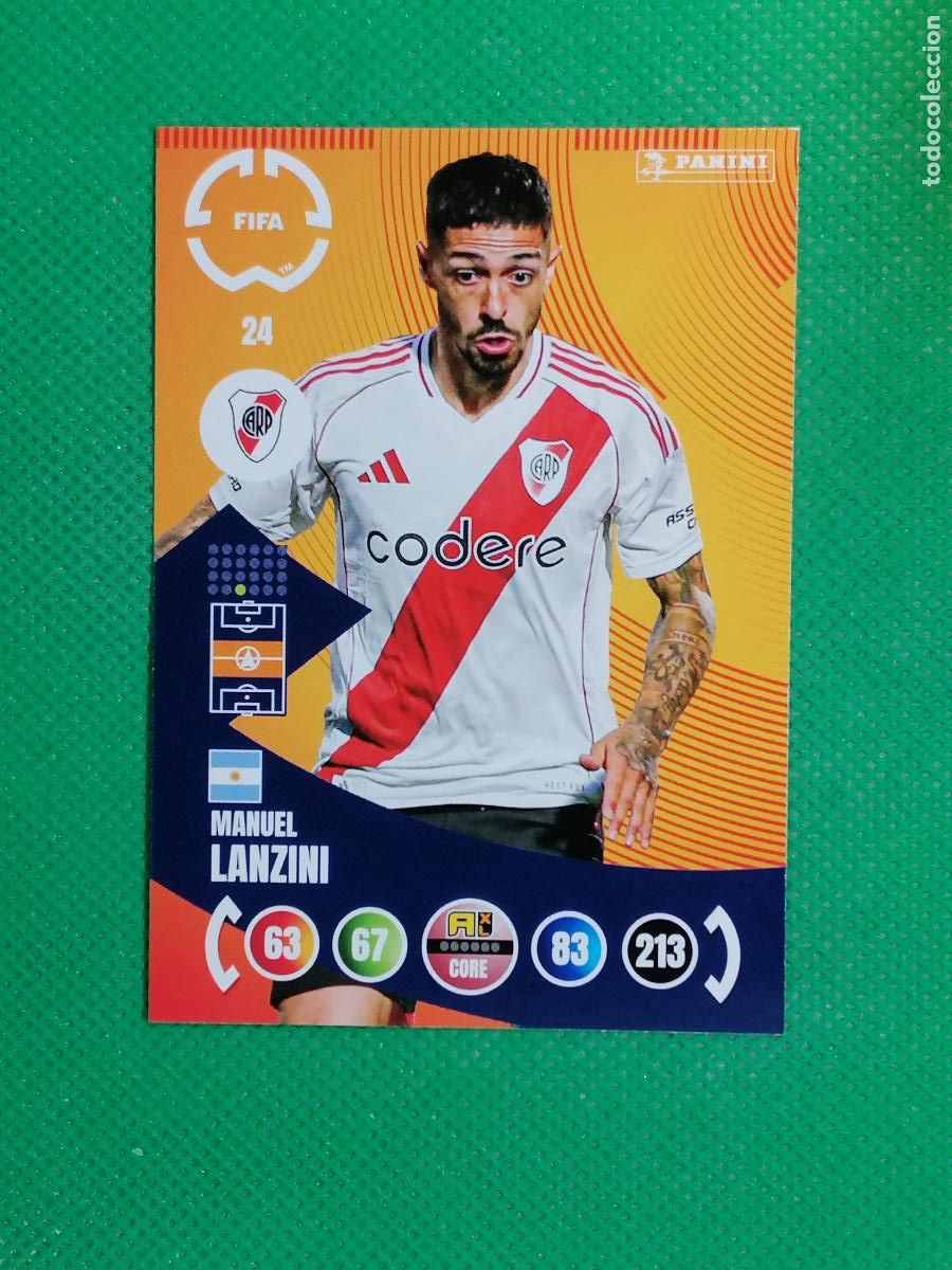 Fu&szlig;ball-Sticker: 24 MANUEL LANZINI RIVER CORE ⚽ PANINI ADRENALYN CLUB WORLD CUP 2025 25 ⚽