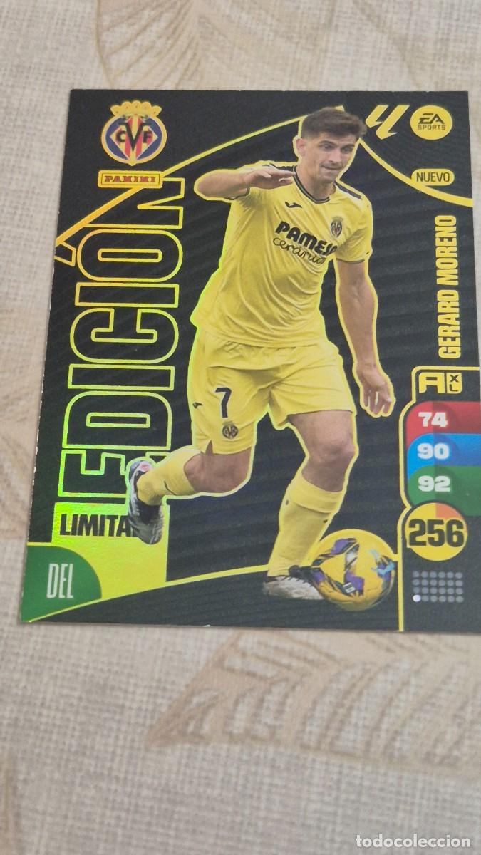 Cromos de F&uacute;tbol: PANINI ADRENALYN XL 2024 2025 EDICION LIMITADA GERARD MORENO DEL VILLARREAL