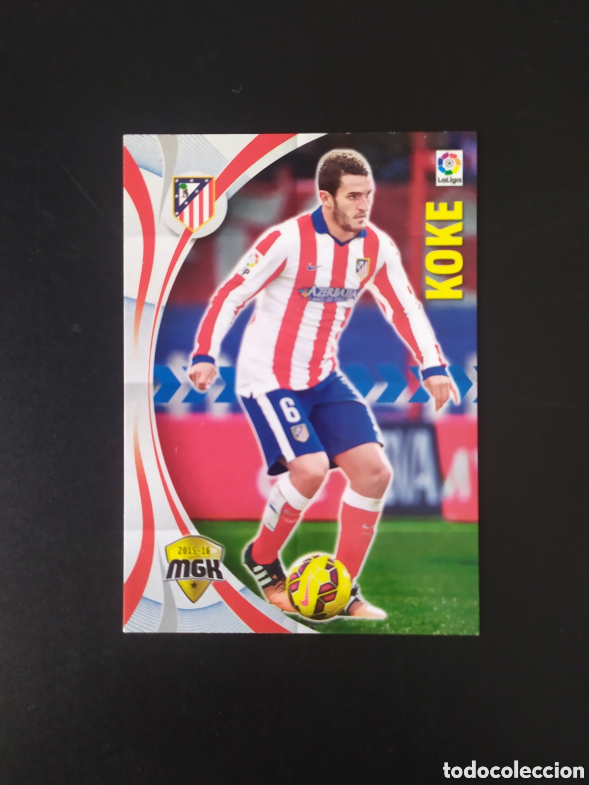 Cromos de f&uacute;tbol: Megacracks 2015 2016 15 16 panini Koke n&deg; 42 Atl&eacute;tico Madrid
