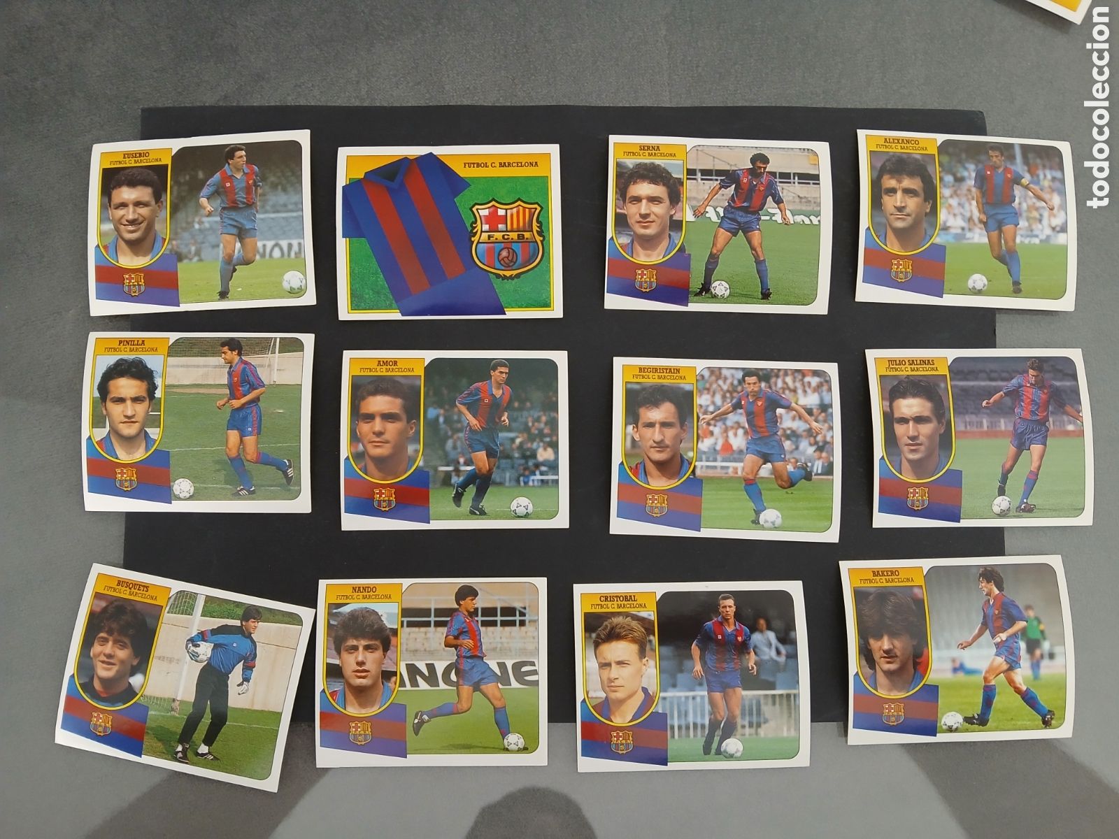 Cromos de F&uacute;tbol: LOTE 12 CROMOS DIFERENTES BARCELONA LIGA ESTE 1991/92 91 92 ADHESIVOS NUNCA PEGADOS LEER DESCRIPCION