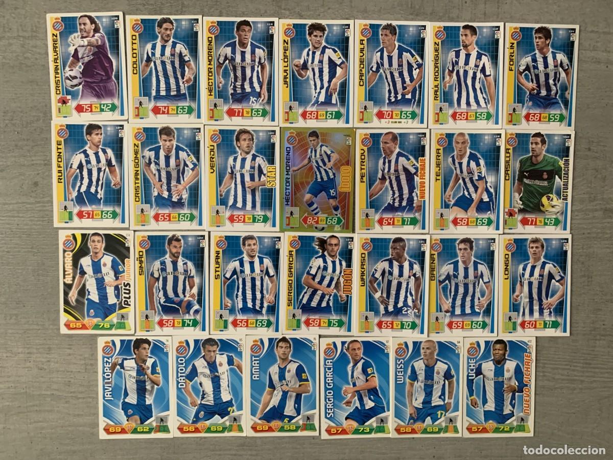 Cromos de f&uacute;tbol: LOTE DE CROMOS DE FUTBOL ADRENALYN DEL ESPA&Ntilde;OL