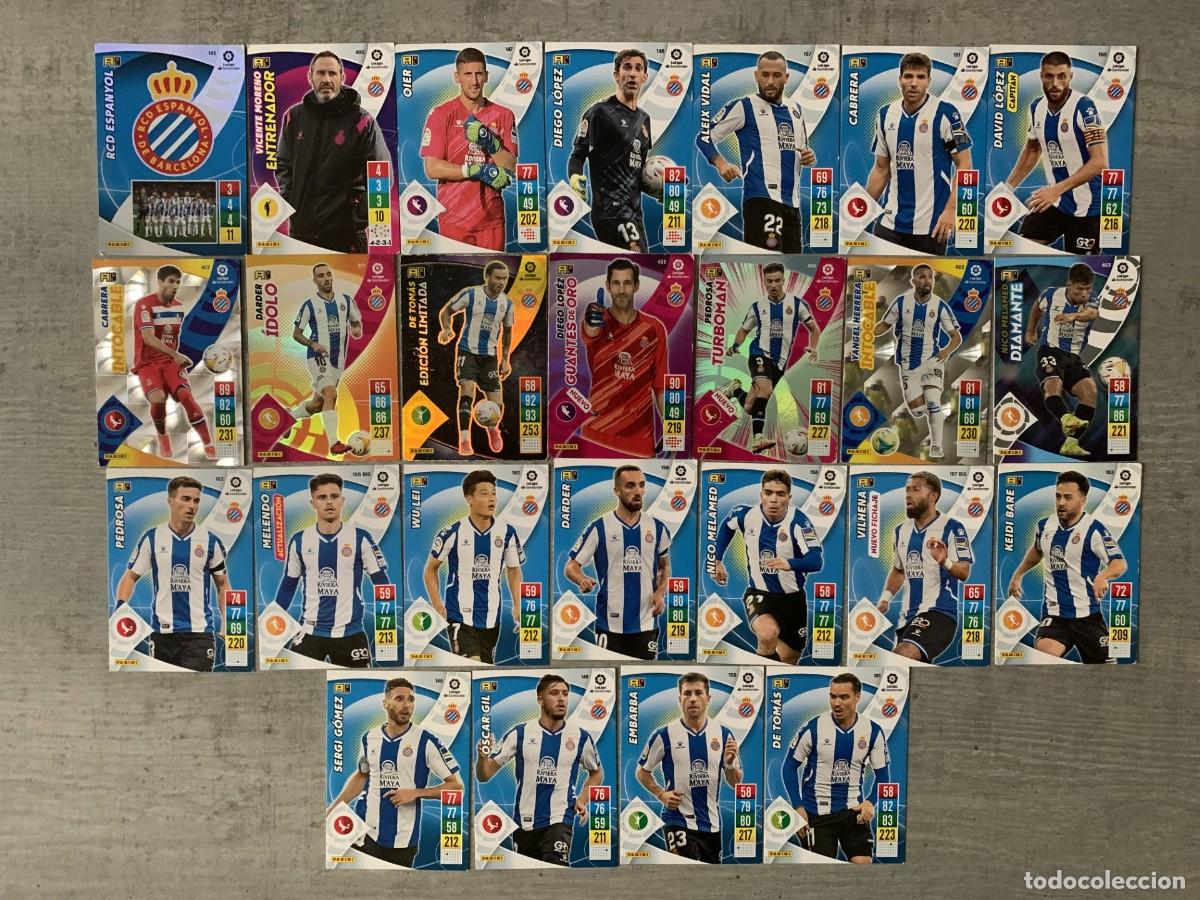 Cromos de f&uacute;tbol: LOTE DE CROMOS DE FUTBOL ADRENALYN DEL ESPA&Ntilde;OL TEMPORADA 2021/22