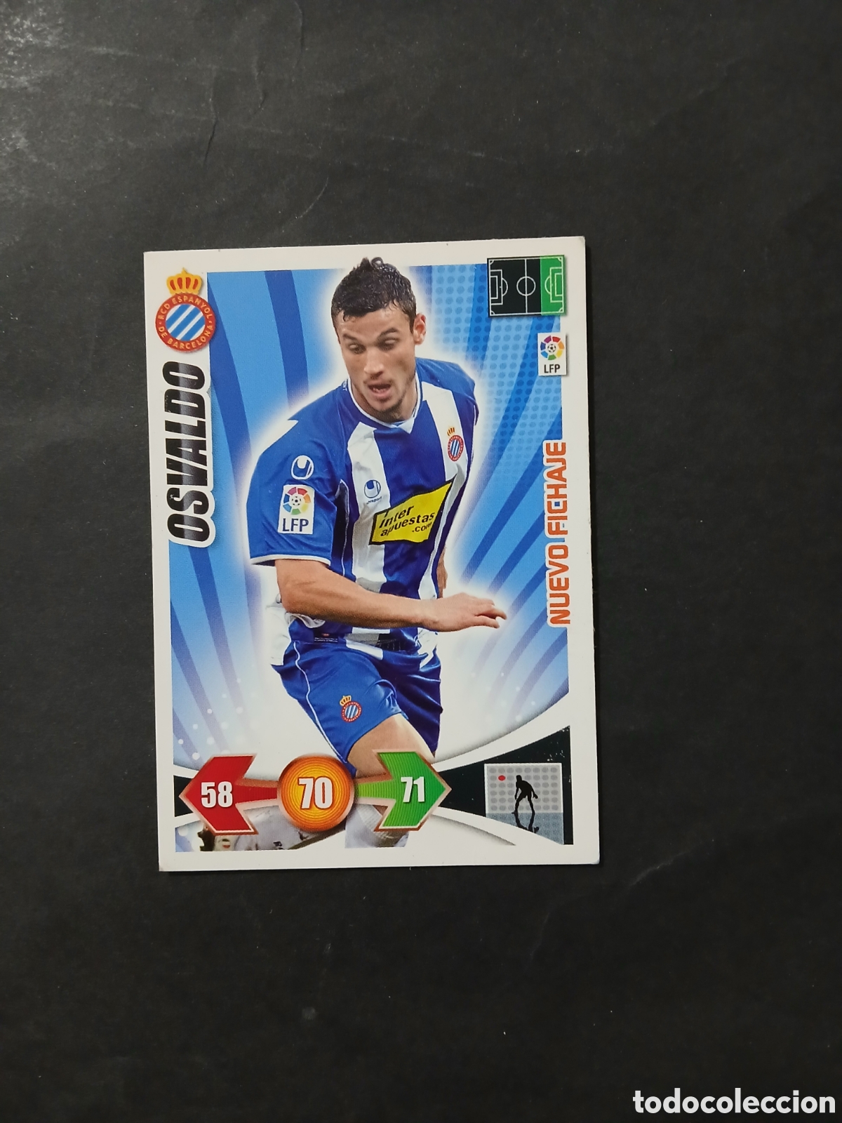 Cartes &agrave; collectionner de Football: OSWALDO ESPANYOL NUEVO FICHAJE ADRENALYN XL LIGA 2009/10 09 10 PANINI