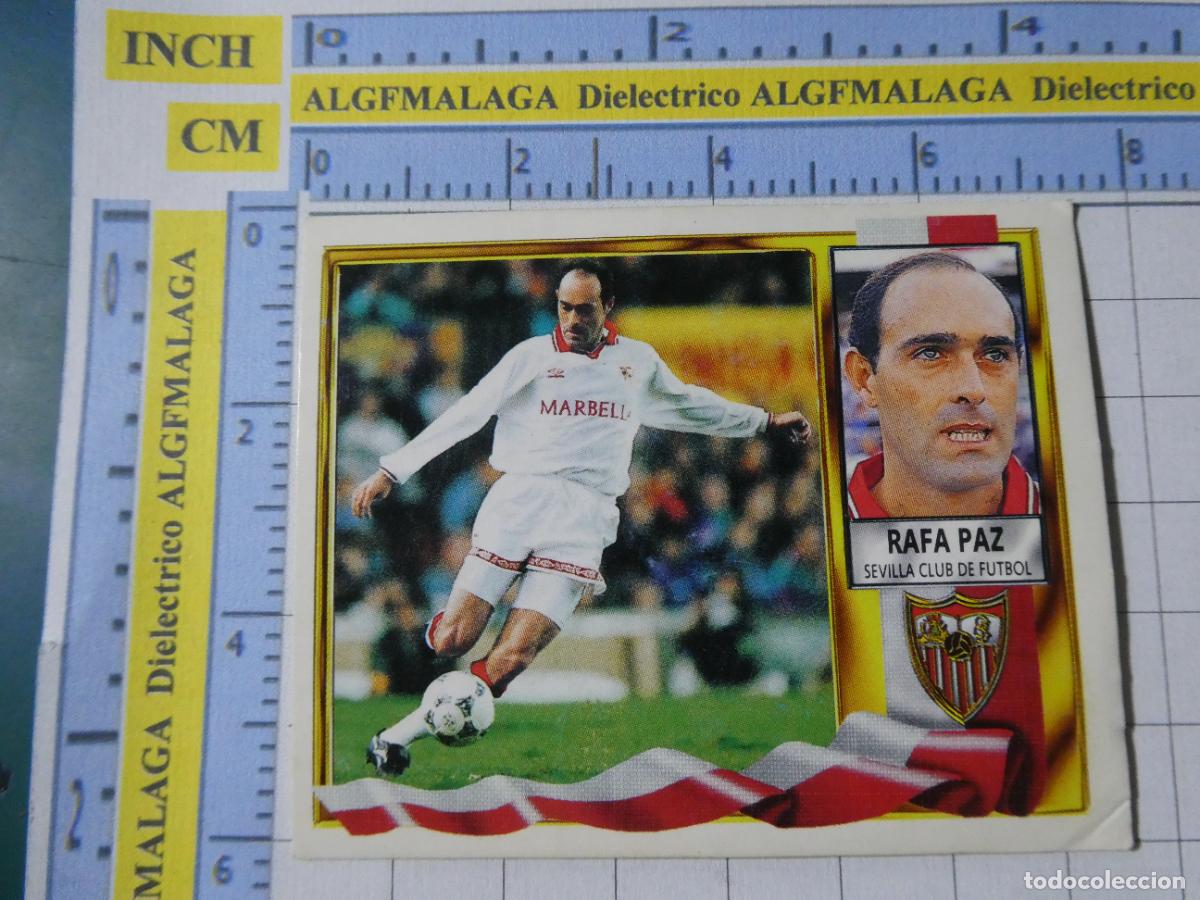 Fu&szlig;ball-Sticker: CROMO DE F&Uacute;TBOL LIGA ESTE 1995 1996 95 96. SEVILLA CLUB DE F&Uacute;TBOL. RAFA PAZ
