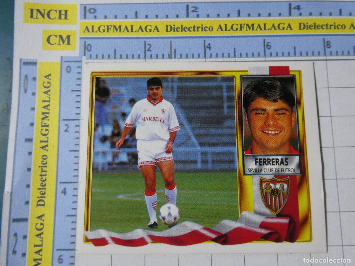 Fu&szlig;ball-Sticker: CROMO DE F&Uacute;TBOL LIGA ESTE 1995 1996 95 96. SEVILLA CLUB DE F&Uacute;TBOL. FERRERAS COLOCA