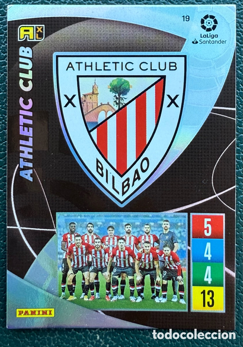 Cromos de F&uacute;tbol: 19 ESCUDO ATHLETIC DE BILBAO FICHAS ALBUM ADRENALYN XL 2021 2022 21 22