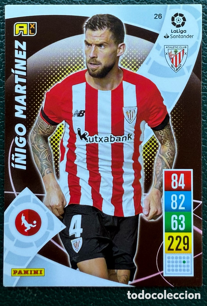 Cromos de F&uacute;tbol: 26 I&Ntilde;IGO MARTINEZ ATHLETIC DE BILBAO FICHAS ALBUM ADRENALYN XL 2021 2022 21 22