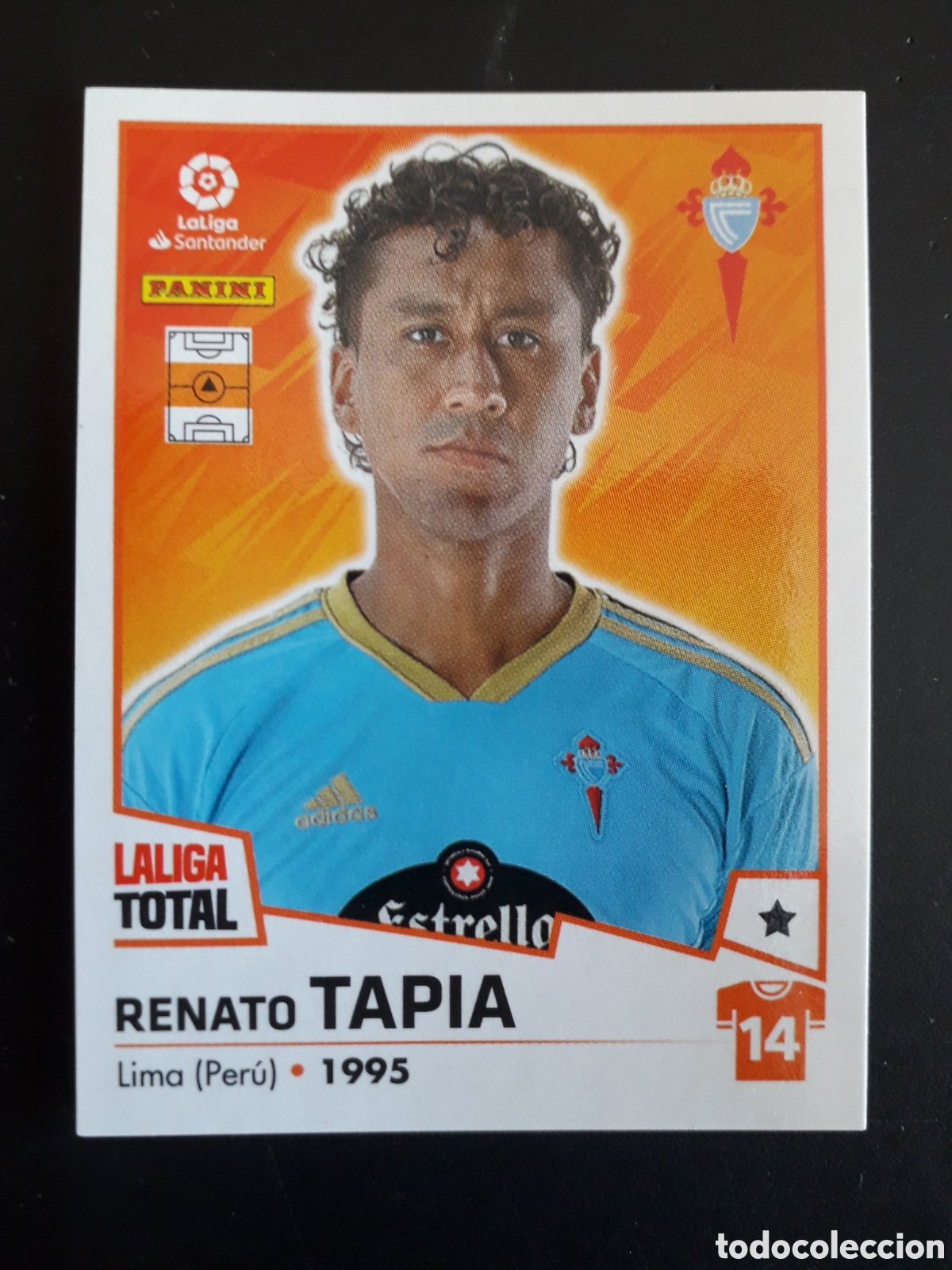 Football Stickers: TAPIA CELTA DE VIGO N&deg; 145 LALIGA TOTAL 22 23 2022 2023 PANINI SIN PEGAR PEDIDO M&Iacute;NIMO 3&euro;.