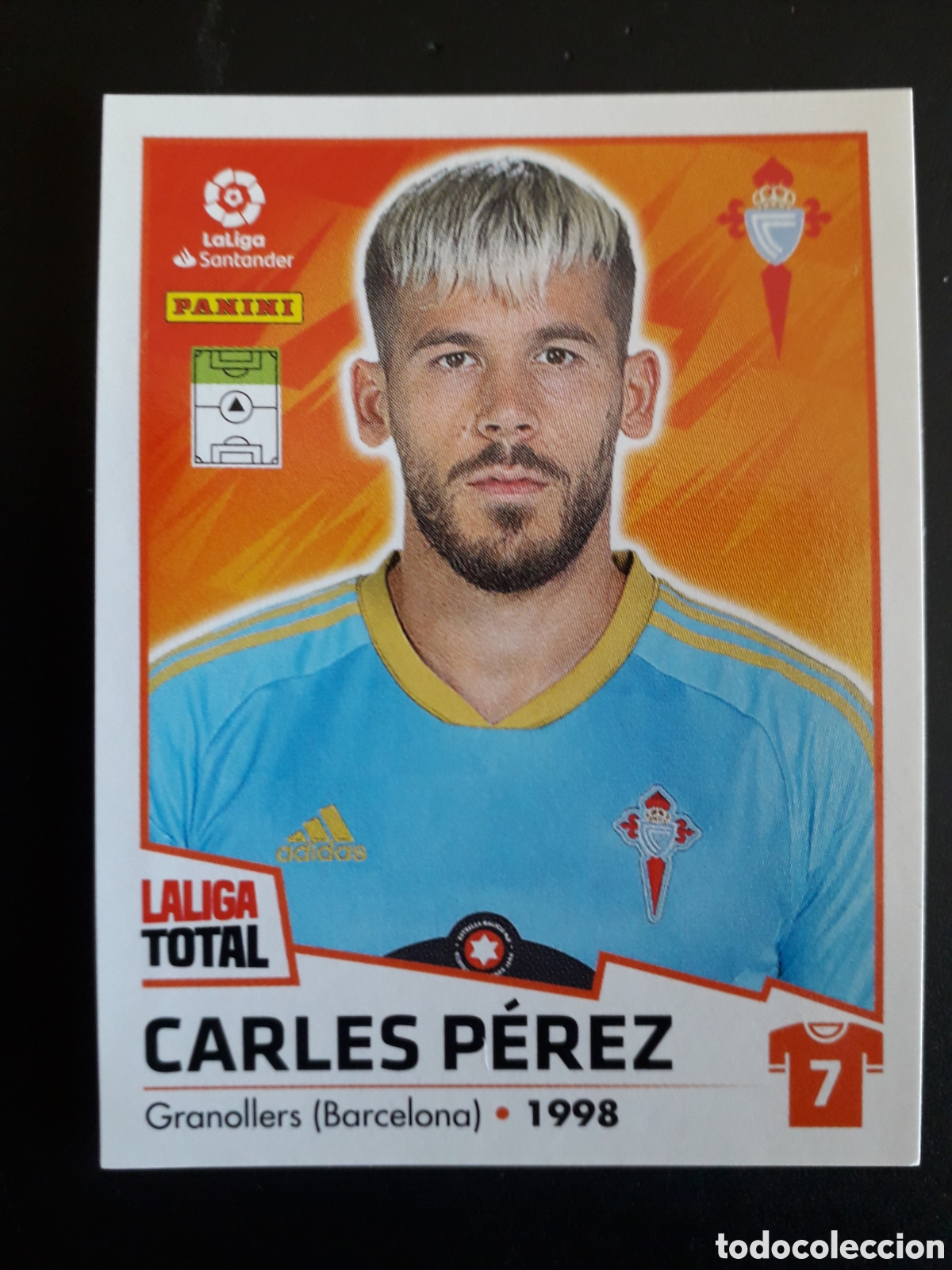 Football Stickers: CARLES P&Eacute;REZ CELTA DE VIGO N&deg; 155 LALIGA TOTAL 22 23 2022 2023 PANINI SIN PEGAR PEDIDO M&Iacute;NIMO 3&euro;