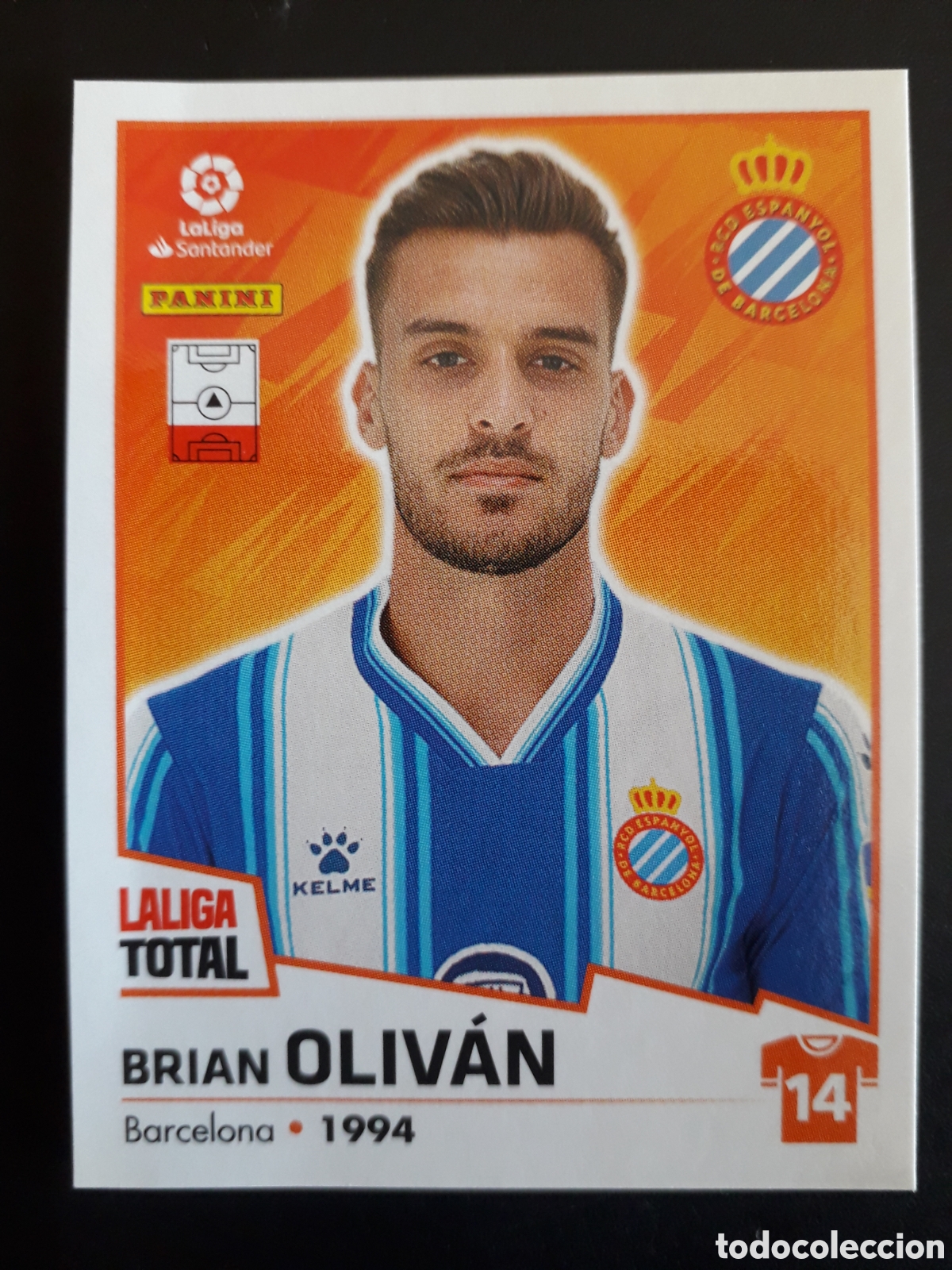 Football Stickers: OLIV&Aacute;N RCD ESPA&Ntilde;OL/ ESPANYOL N&deg; 184 LALIGA TOTAL 22 23 2022 2023 PANINI SIN PEGAR PEDIDO M&Iacute;NIMO 3&euro;.