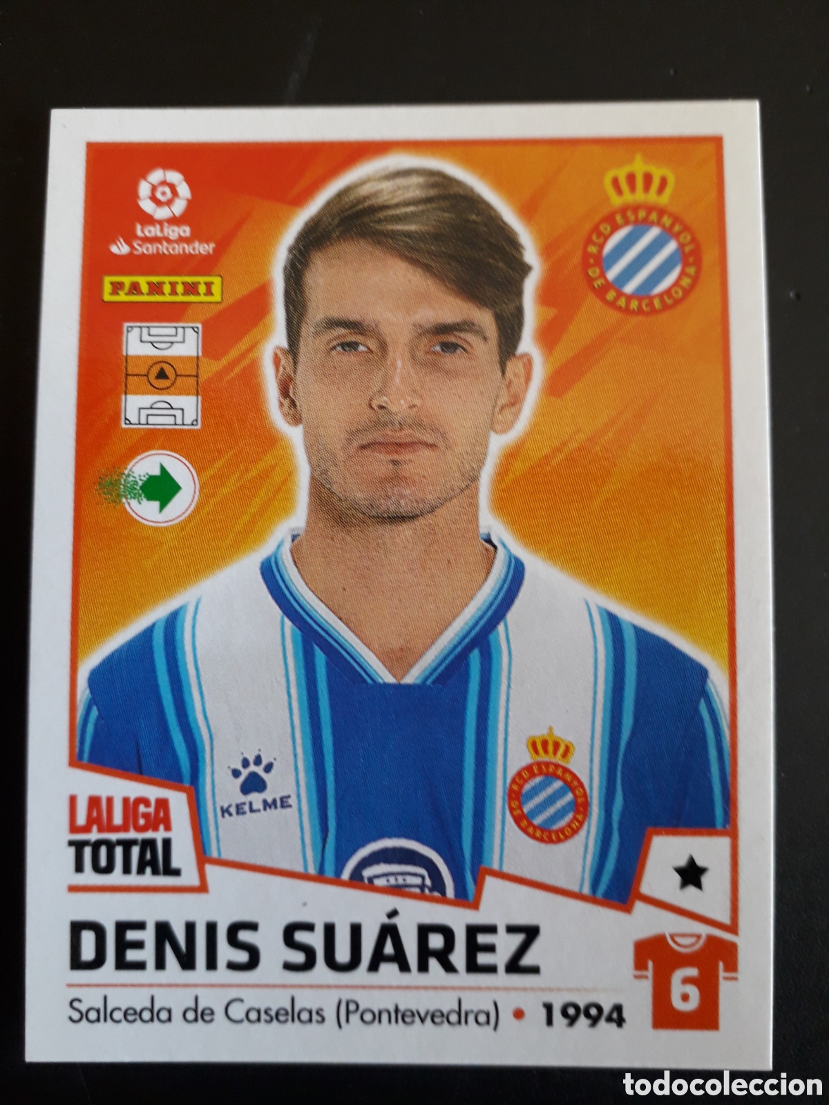 Football Stickers: DENIS SU&Aacute;REZ RCD ESPA&Ntilde;OL/ ESPANYOL N&deg; 191 LALIGA TOTAL 22 23 2022 2023 PANINI PEDIDO M&Iacute;NIMO 3&euro;
