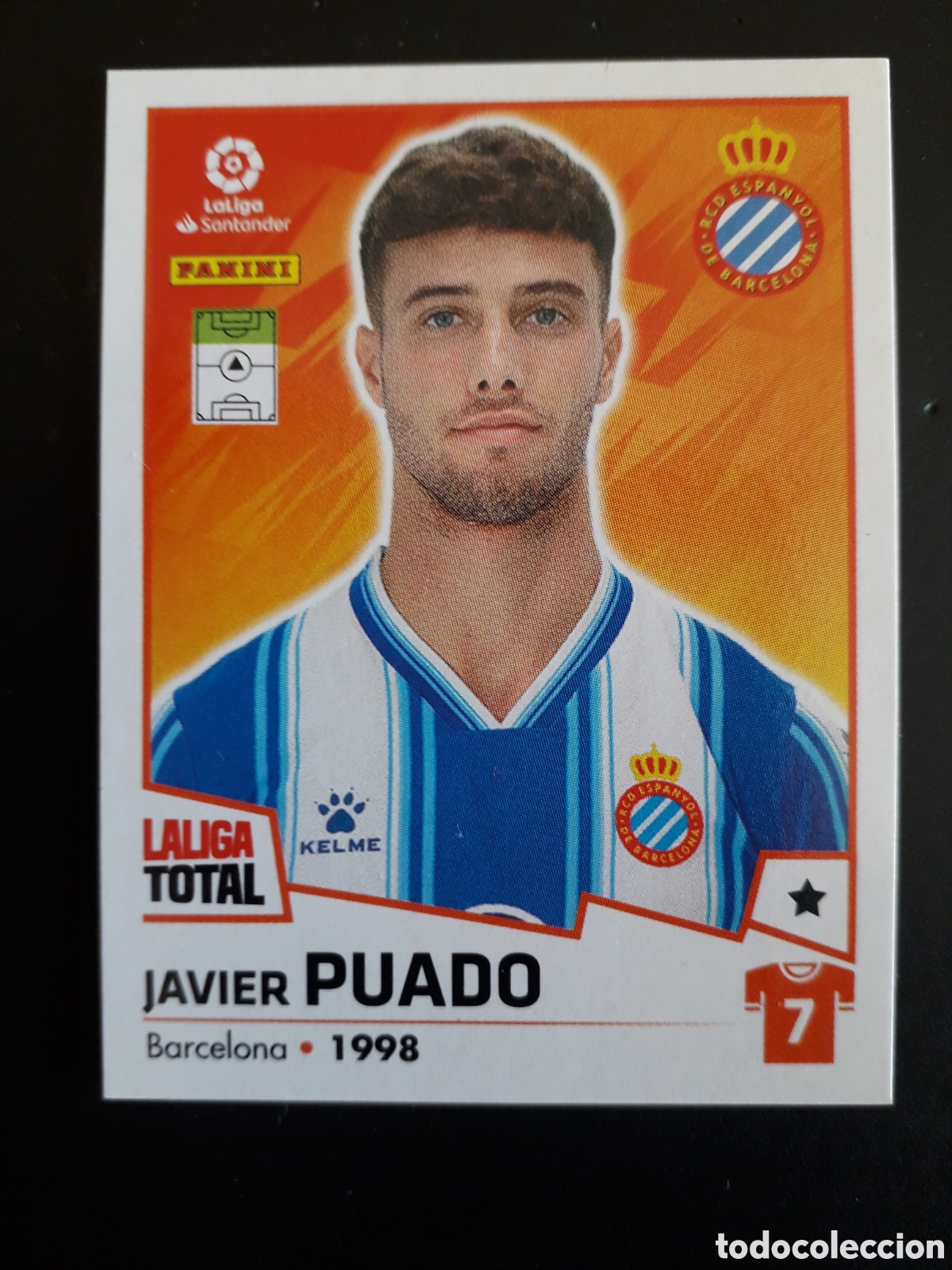 Fu&szlig;ball-Sticker: PUADO RCD ESPA&Ntilde;OL/ ESPANYOL N&deg; 196 LALIGA TOTAL 22 23 2022 2023 PANINI SIN PEGAR PEDIDO M&Iacute;NIMO 3&euro;