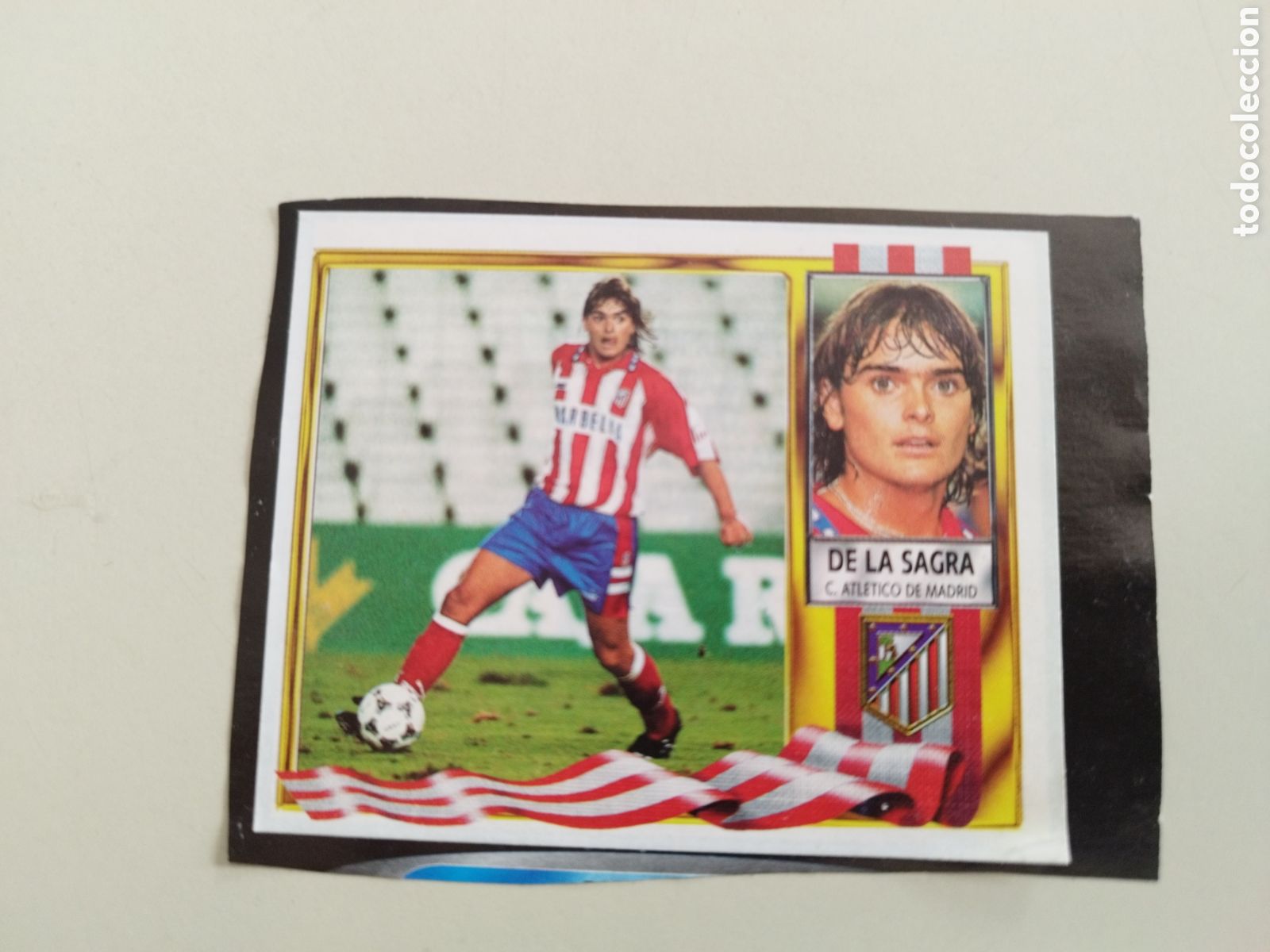 Cromos de F&uacute;tbol: Cromos Ediciones ESTE 1995-96 Coloca De La Sagra At Madrid Recortado